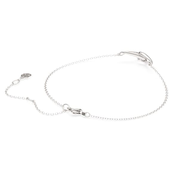 Swarovski Classica bracelet, Round cut, Interlocking, White, Sterling silver - Swarovski, 5778023
