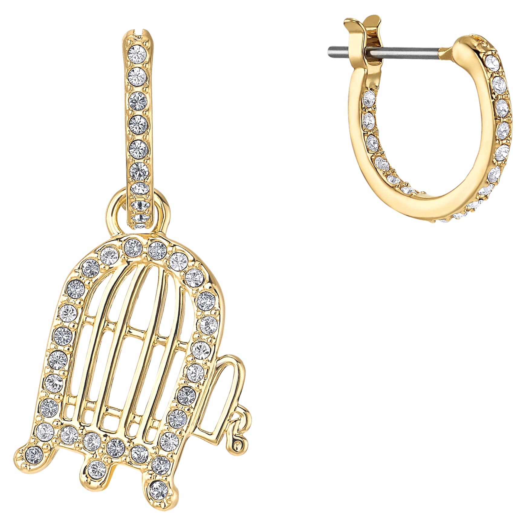 Looney Tunes Tweety Hoop Pierced Earrings, Multi-coloured, Gold-tone plated