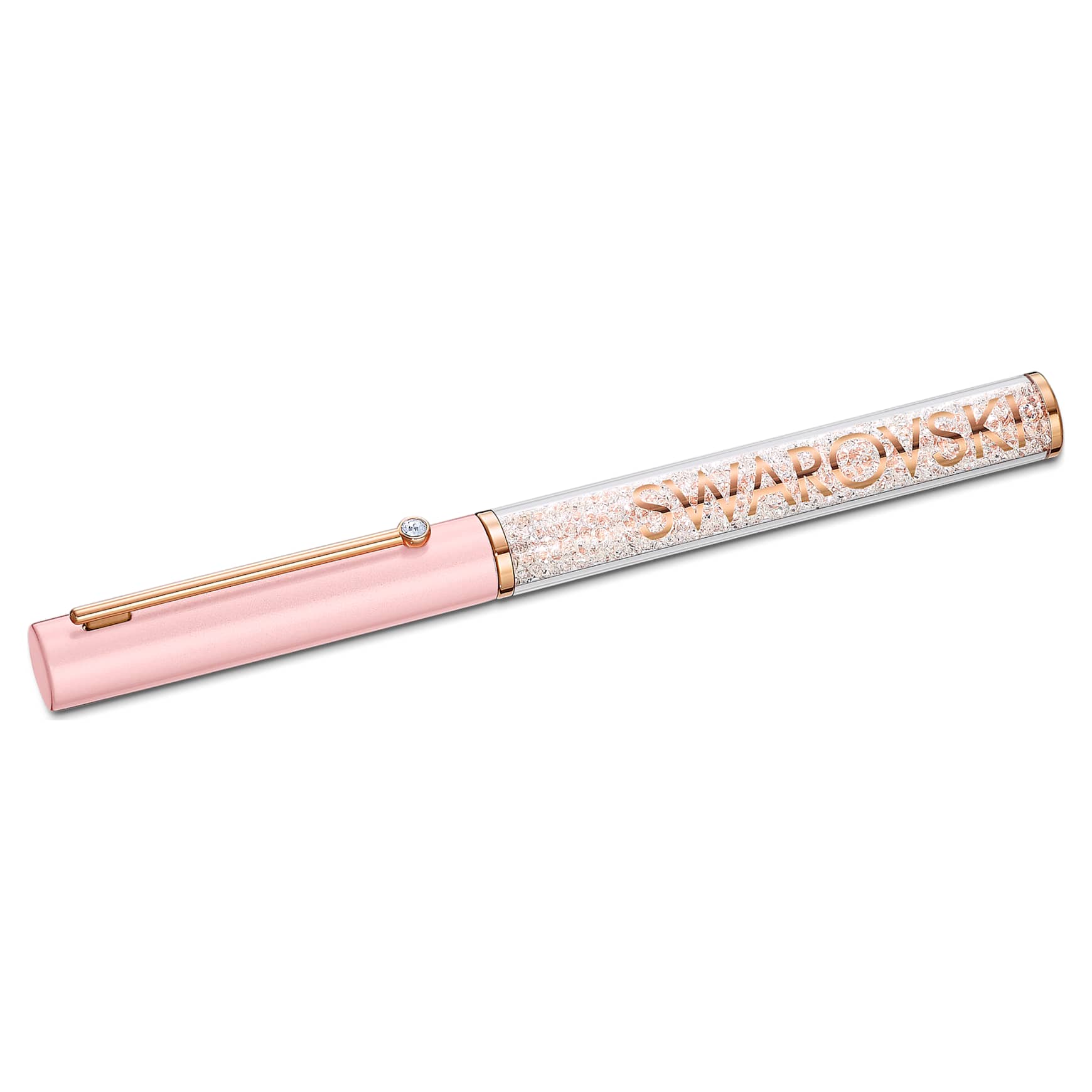Crystalline ballpoint pen, Pink, Pink lacquered, rose gold-tone plated by SWAROVSKI