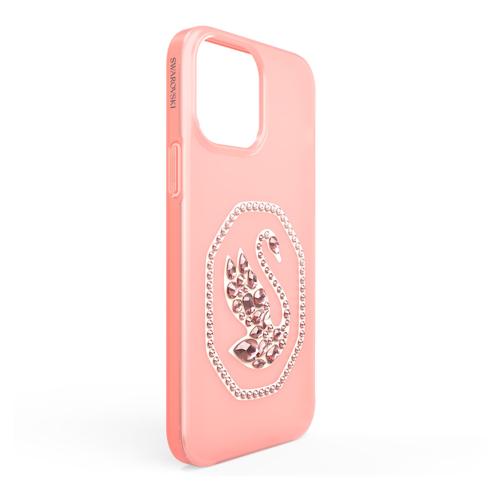 Smartphone case, Swan, iPhone® 13 Pro Max, Pale pink by SWAROVSKI
