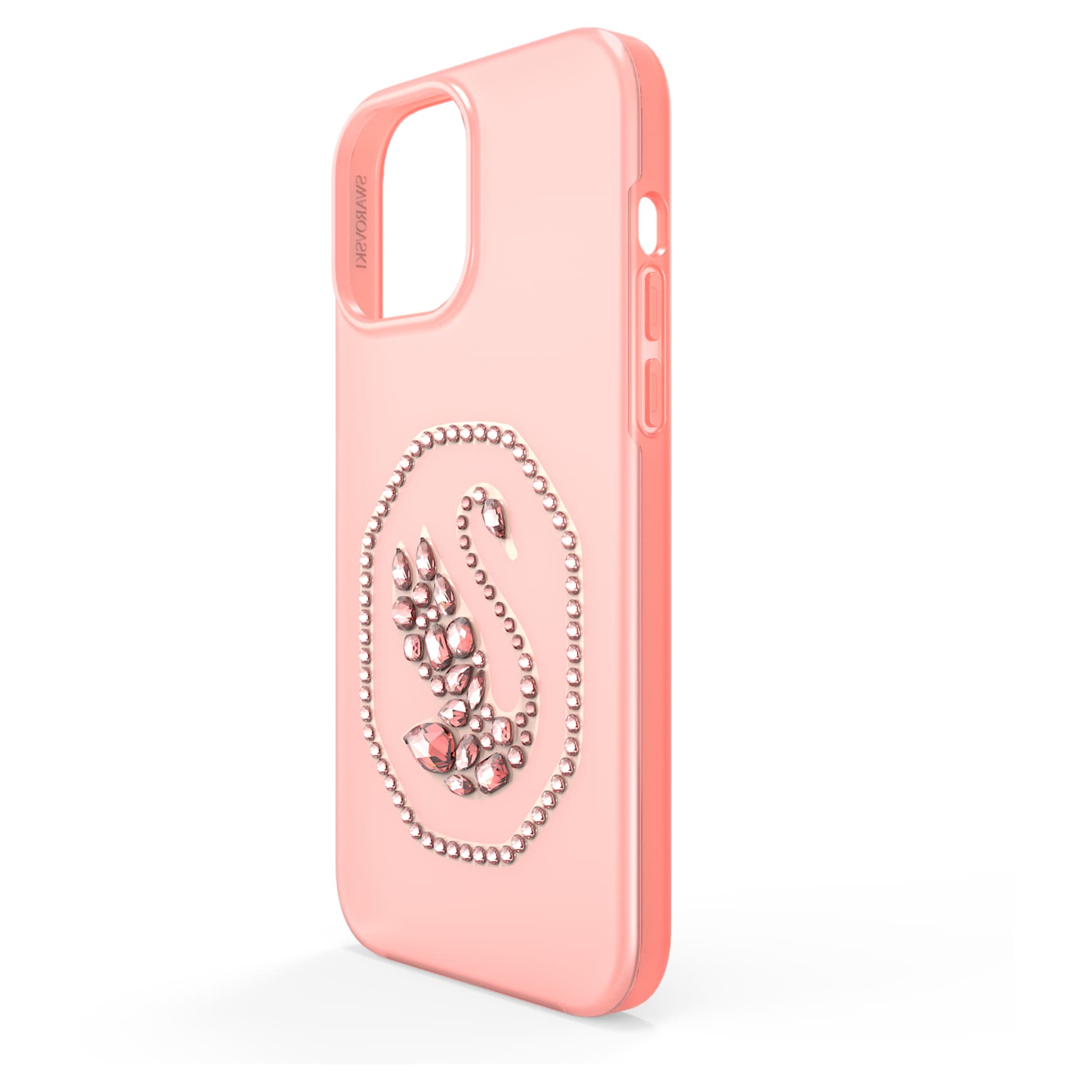 Smartphone case, Swan, iPhone® 13 Pro Max, Pale pink by SWAROVSKI