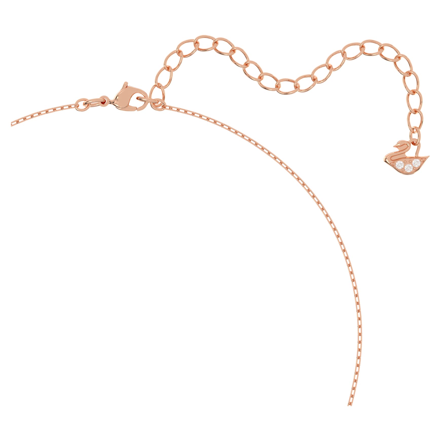 Una set, Mixed cuts, White, 18K rose gold finish
