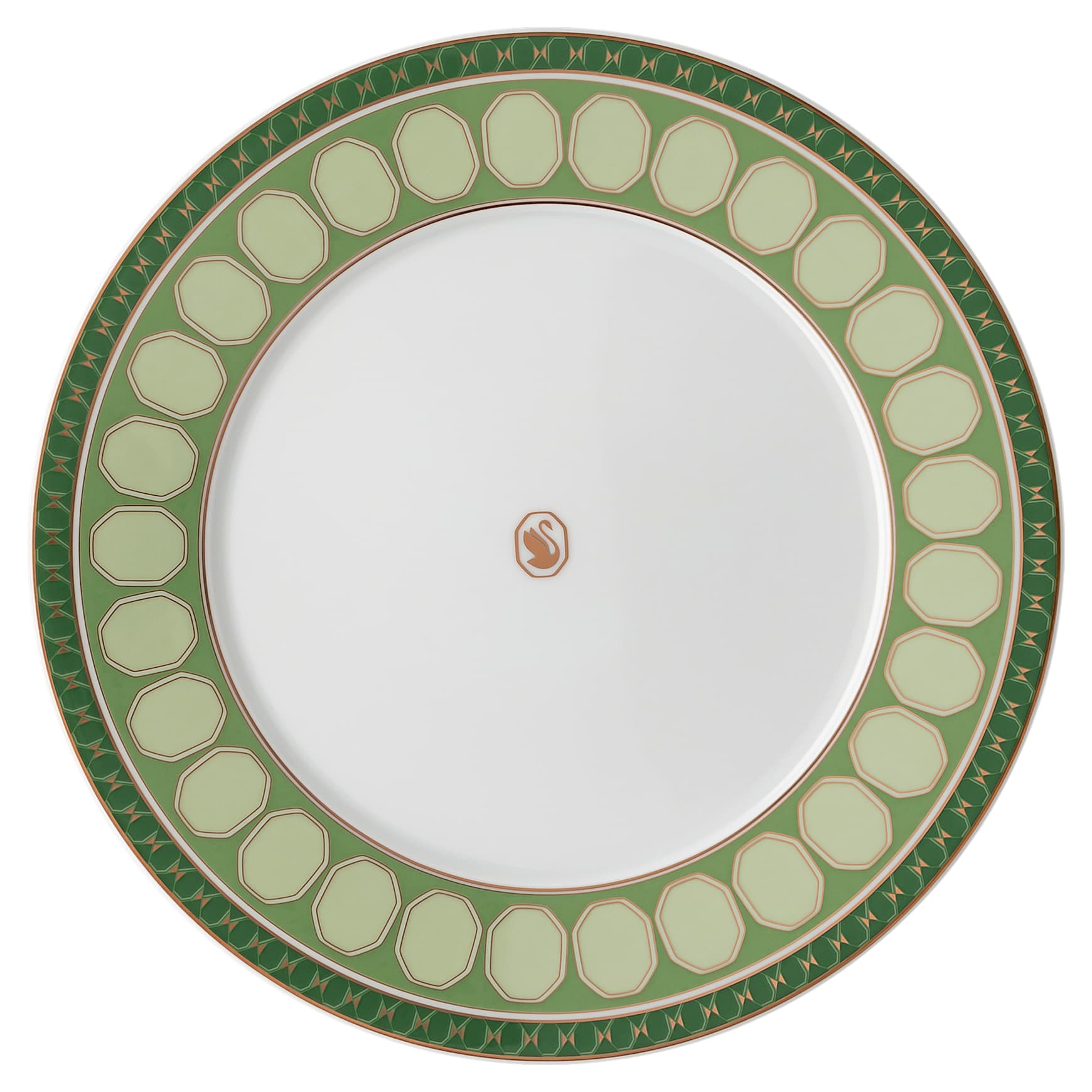 Signum dinner plate, Porcelain, Green