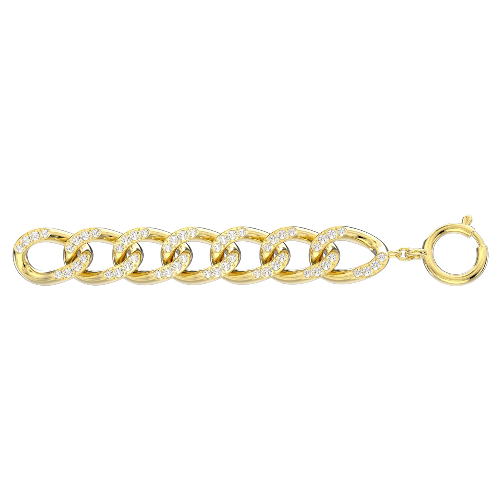 Dextera extender, White, 18K gold finish