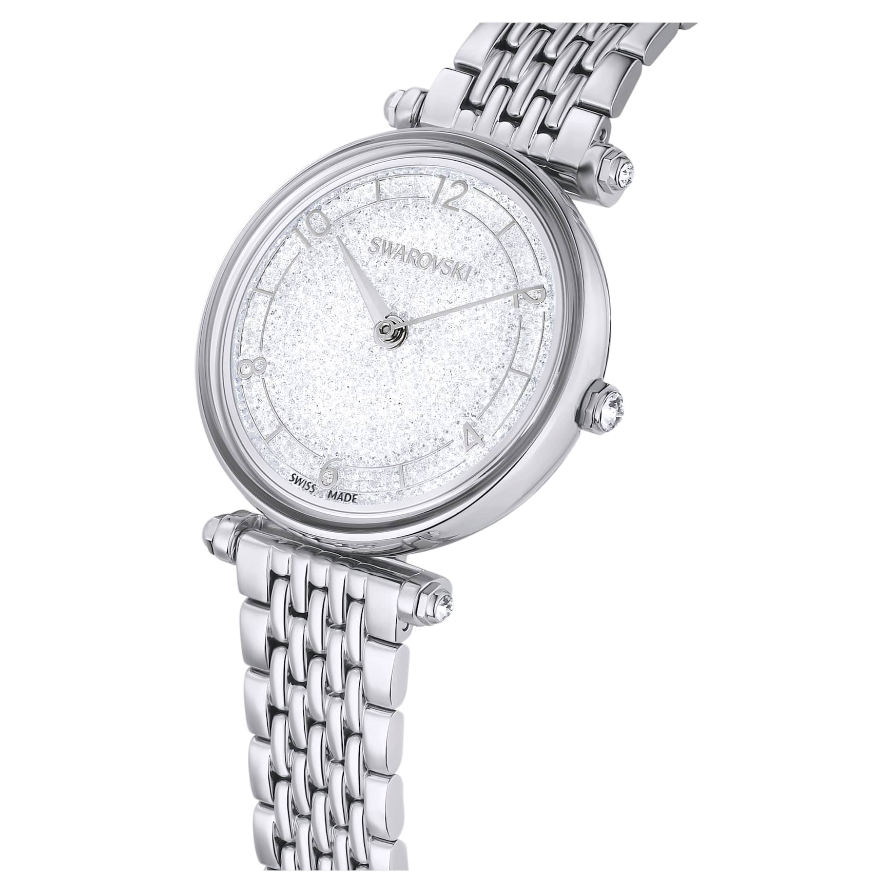Crystalline wonder watch, Swiss Made, Metal bracelet, Silver Tone, Stainless steel by SWAROVSKI