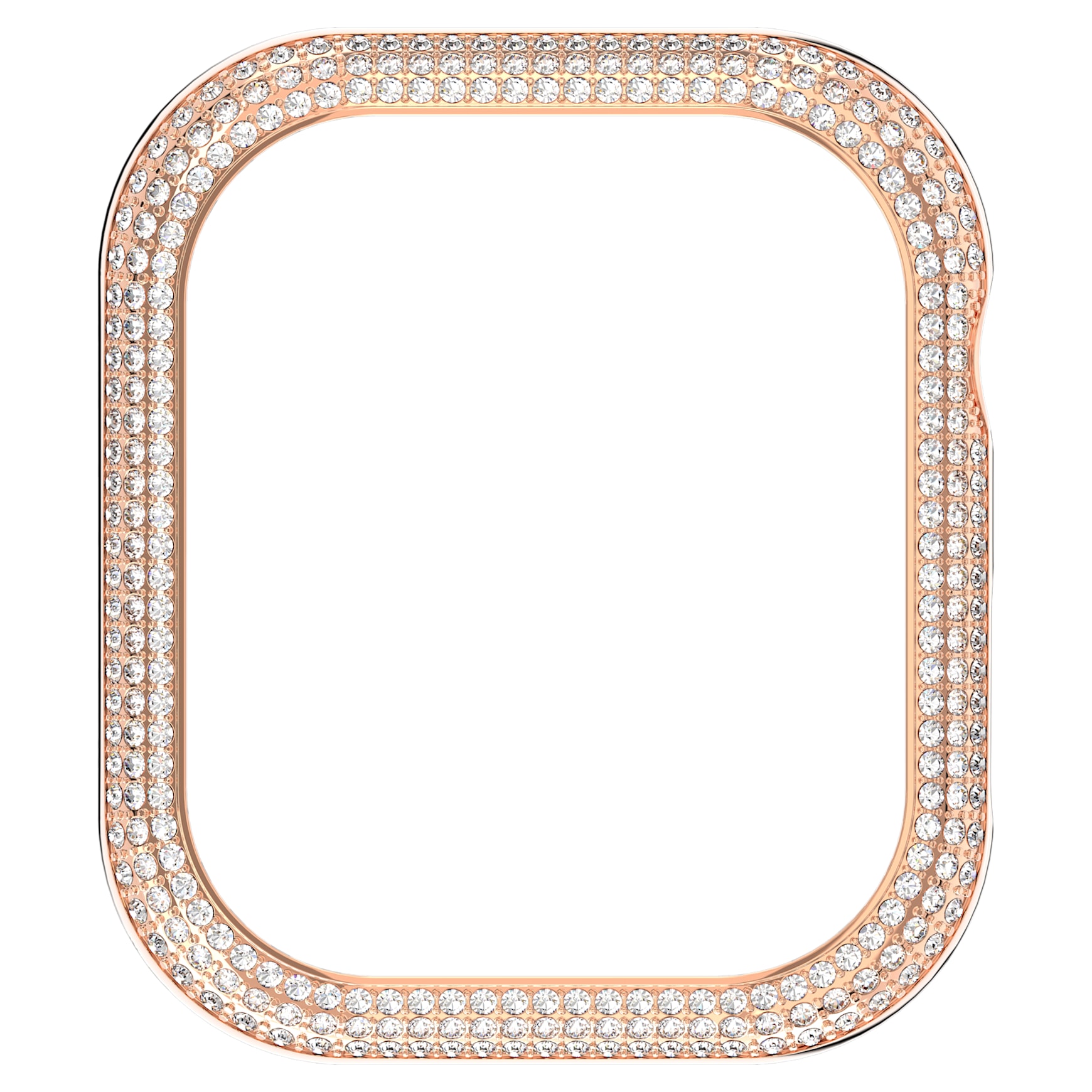 Sparkling case, For Apple Watch® Series 7, 41 mm, Rose gold tone by SWAROVSKI
