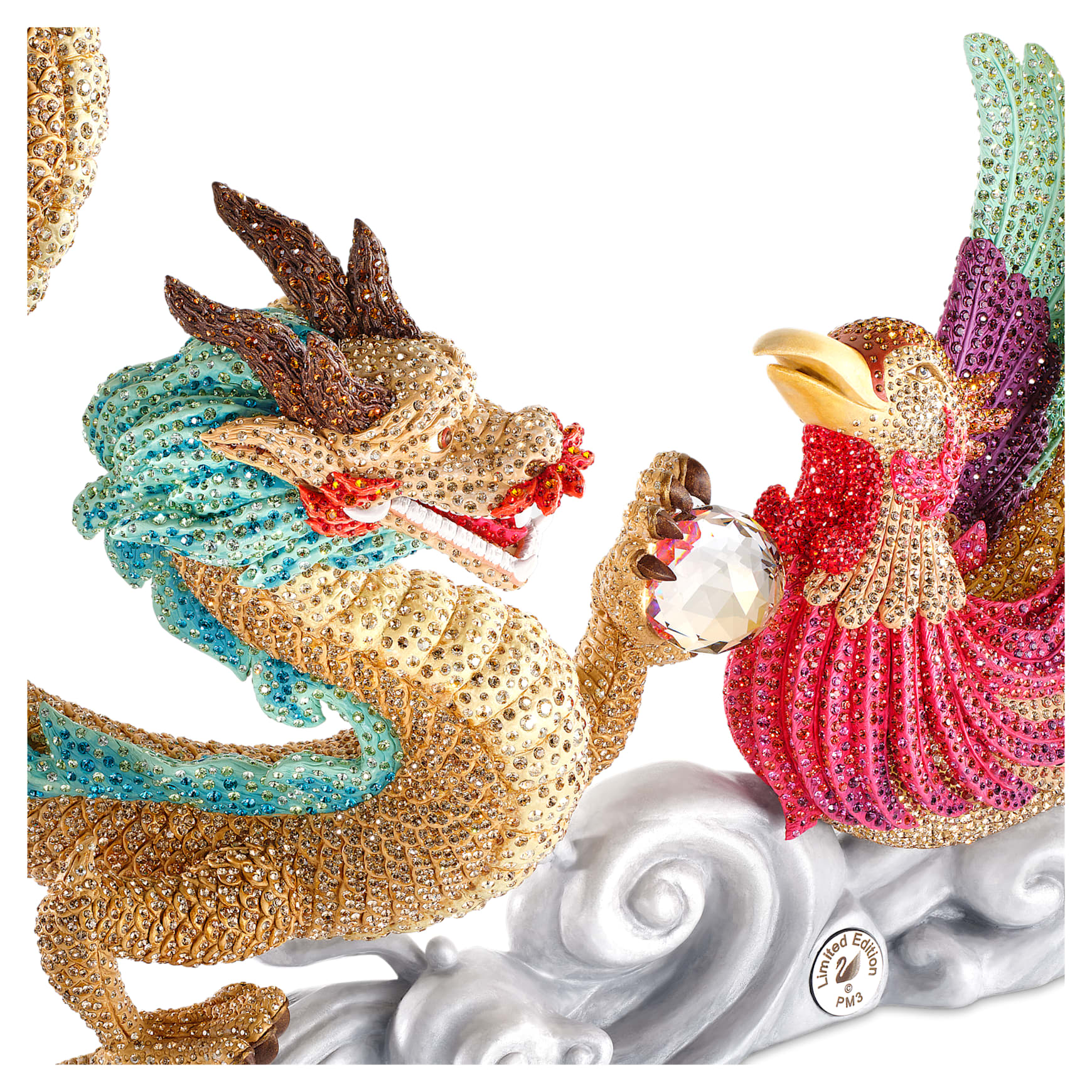 Crystal Myriad Dragon and Phoenix by SWAROVSKI