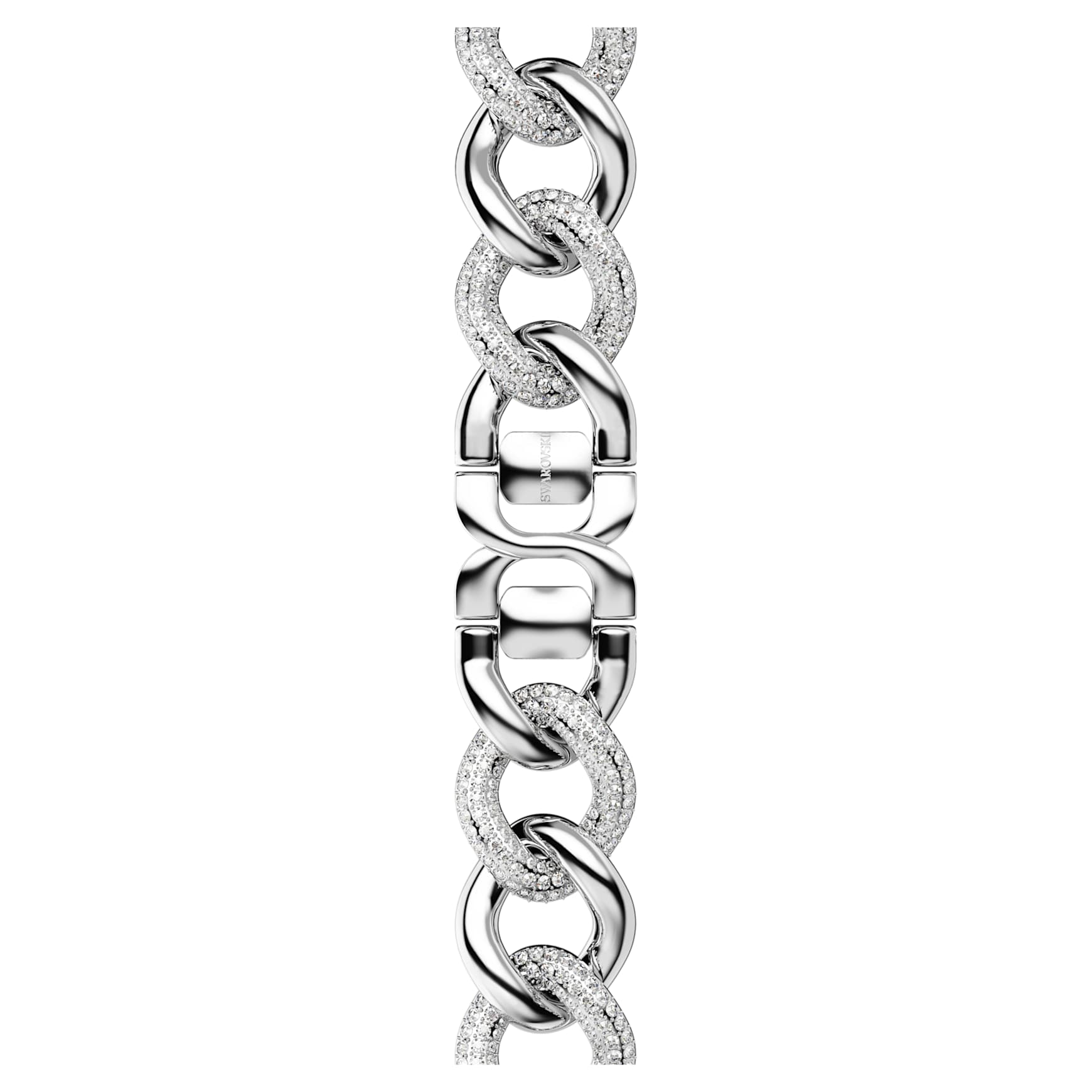 Chain strap, For Apple Watch® 40mm & 41mm, Silver tone, Stainless steel by SWAROVSKI