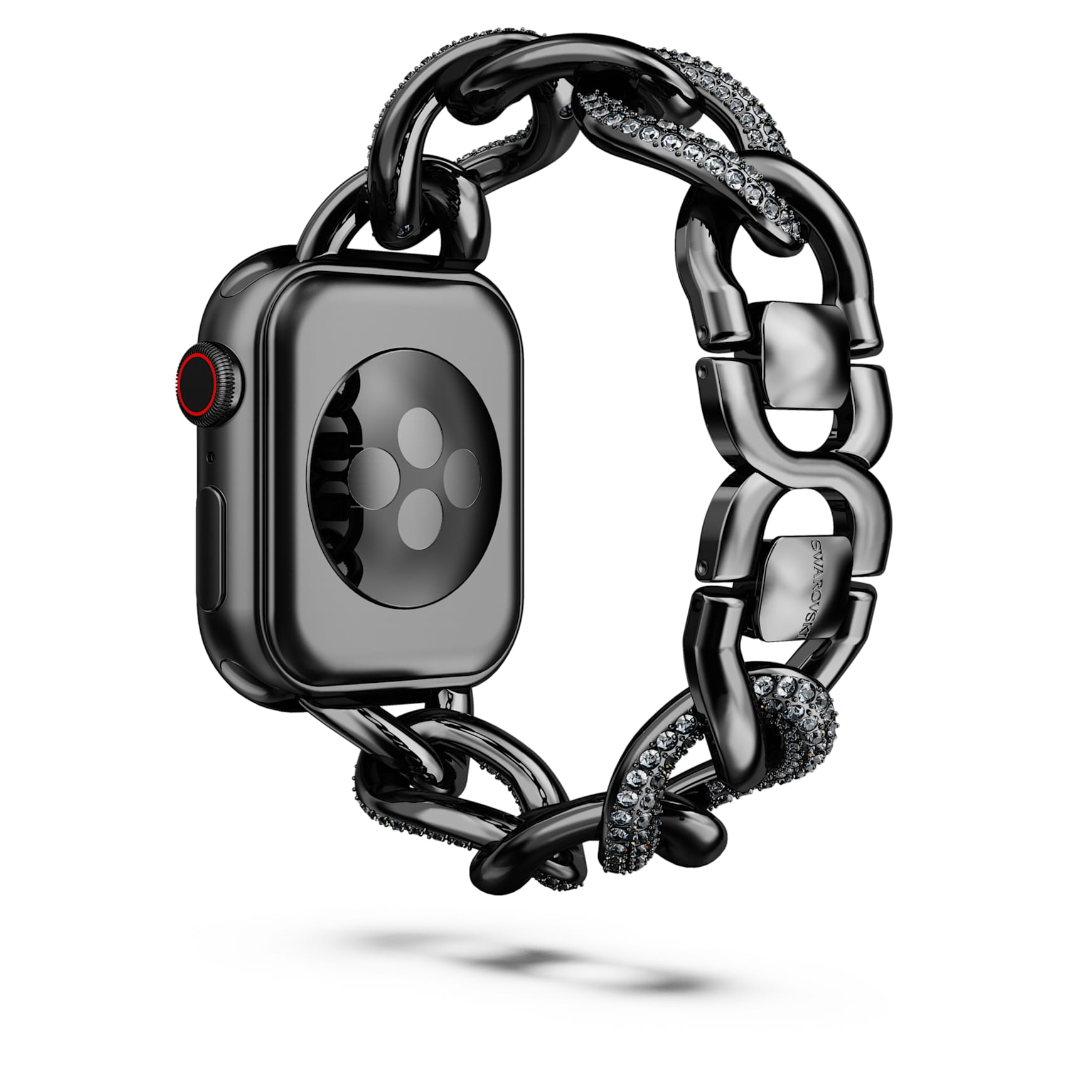 Chain strap, For Apple Watch® 40 mm & 41mm, Black, Black finish by SWAROVSKI