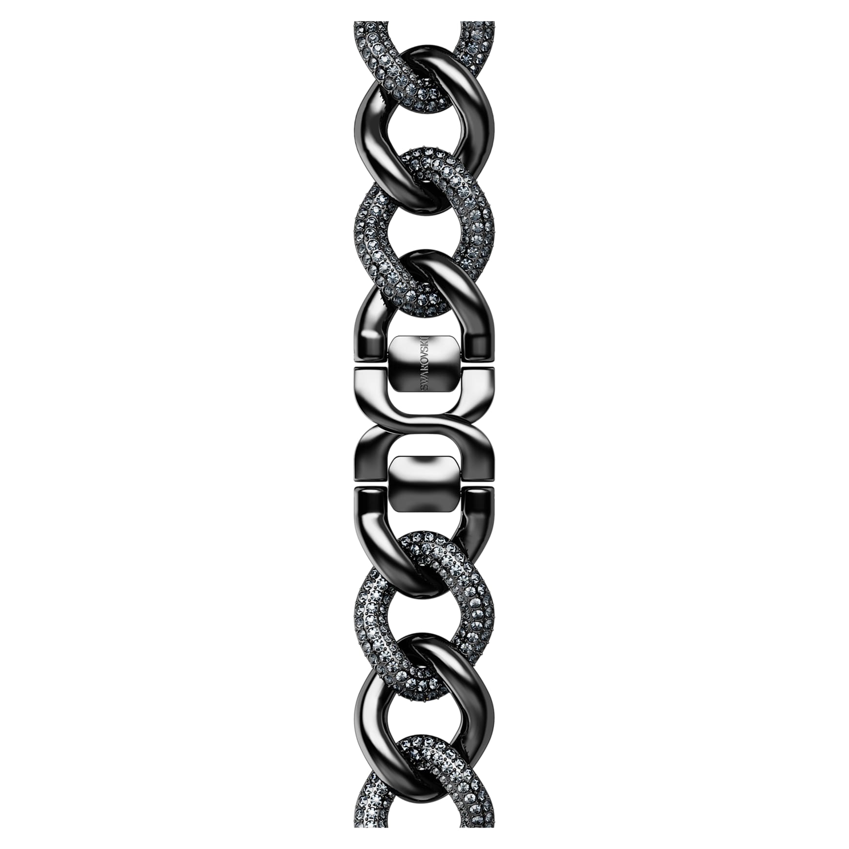 Chain strap, For Apple Watch® 40 mm & 41mm, Black, Black finish by SWAROVSKI