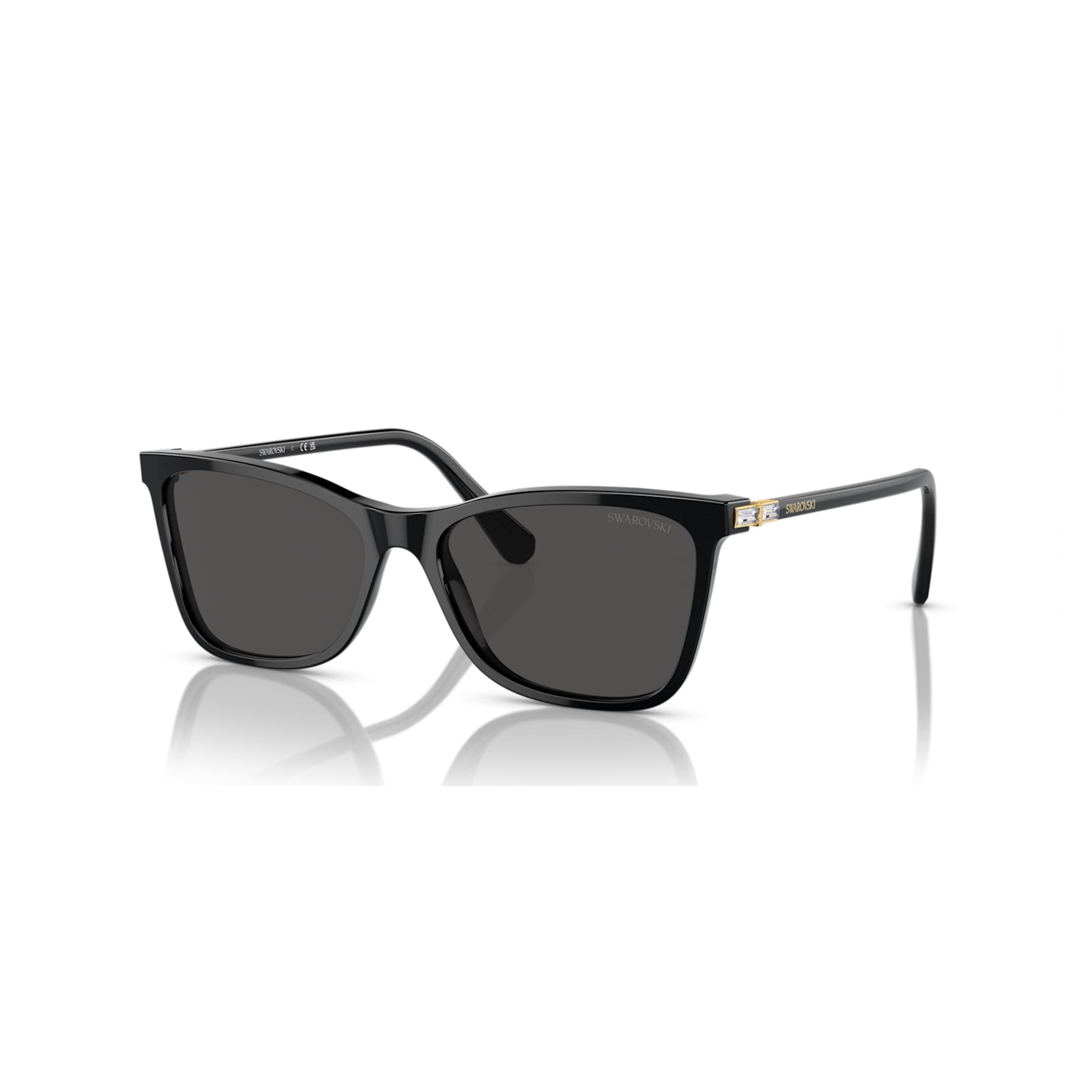 Sunglasses, Square shape, SK6004, Black by SWAROVSKI
