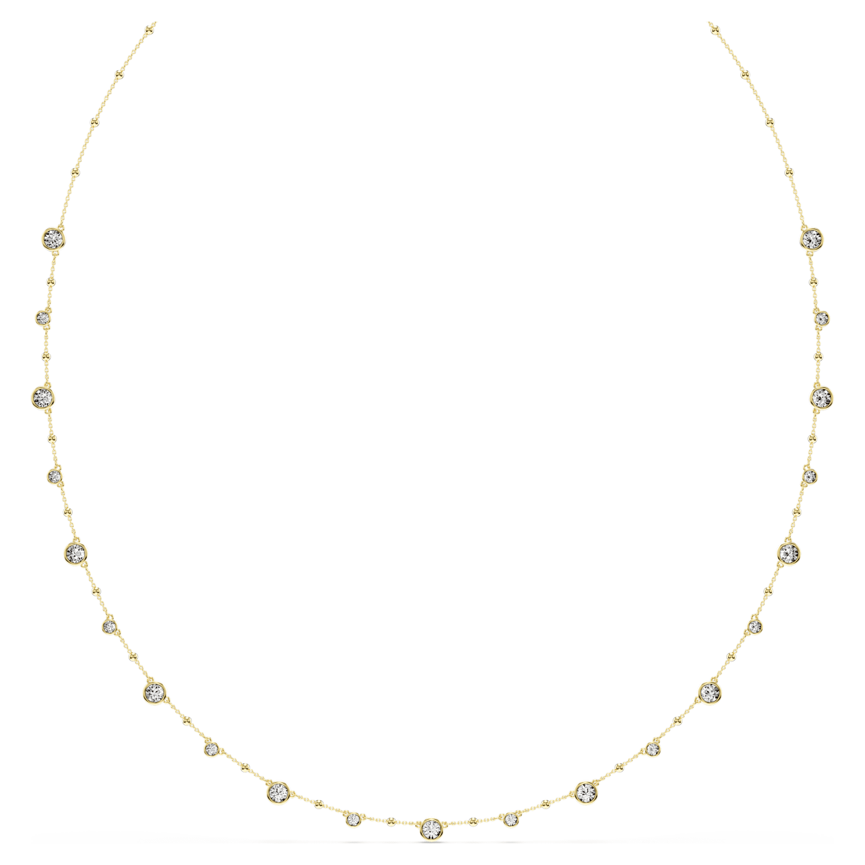 Imber strandage, Round cut, White, 18K gold finish