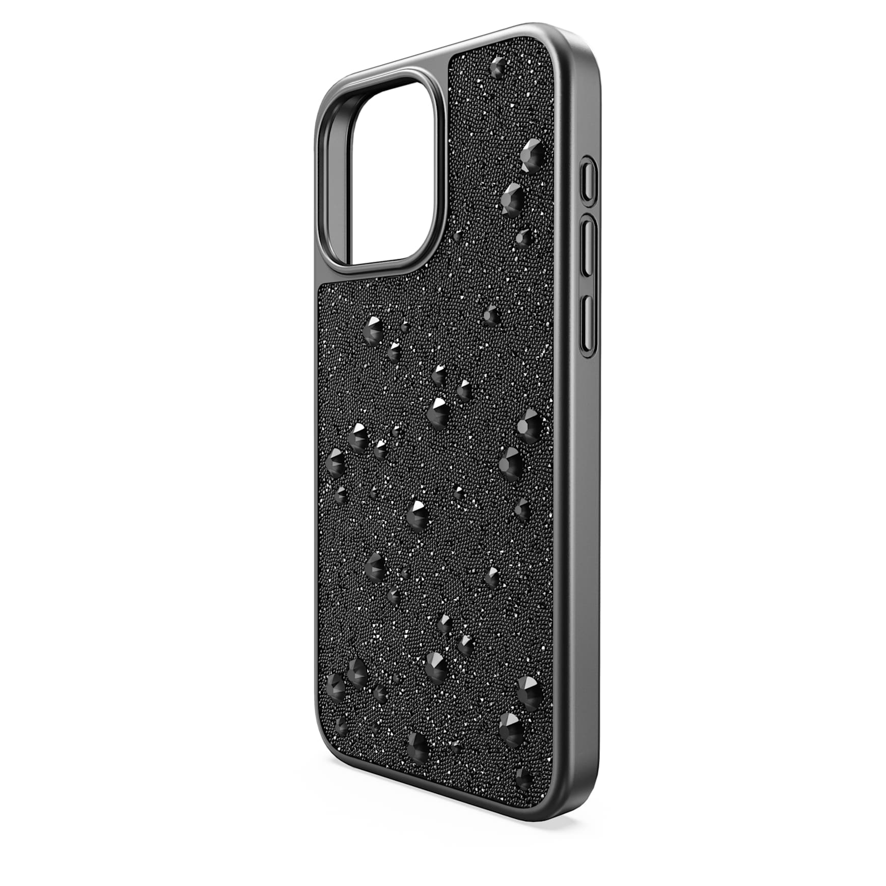 High smartphone case, Flat Back crystals, iPhone® 15 Pro Max, Black by SWAROVSKI