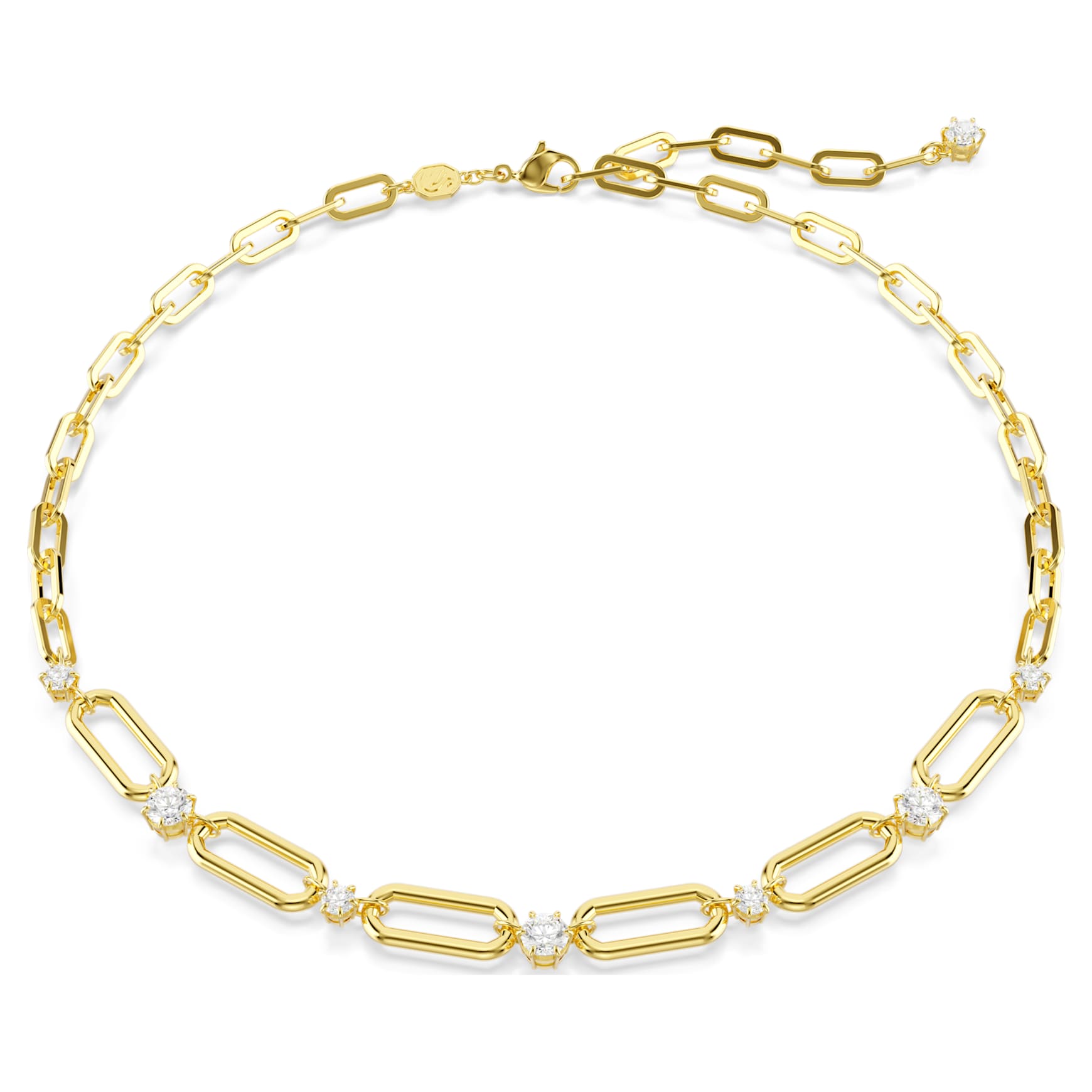 Constella necklace, White, 18K gold finish