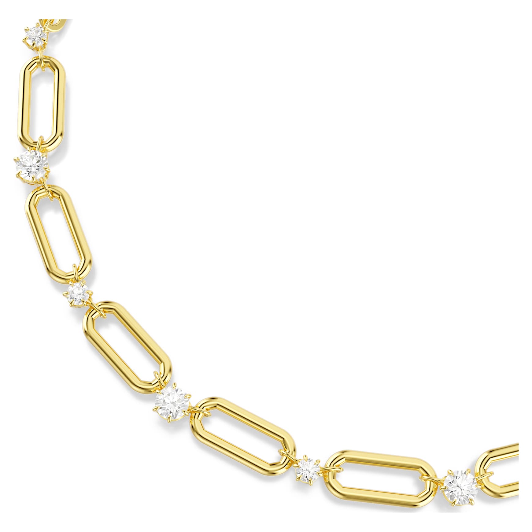 Constella necklace, White, 18K gold finish