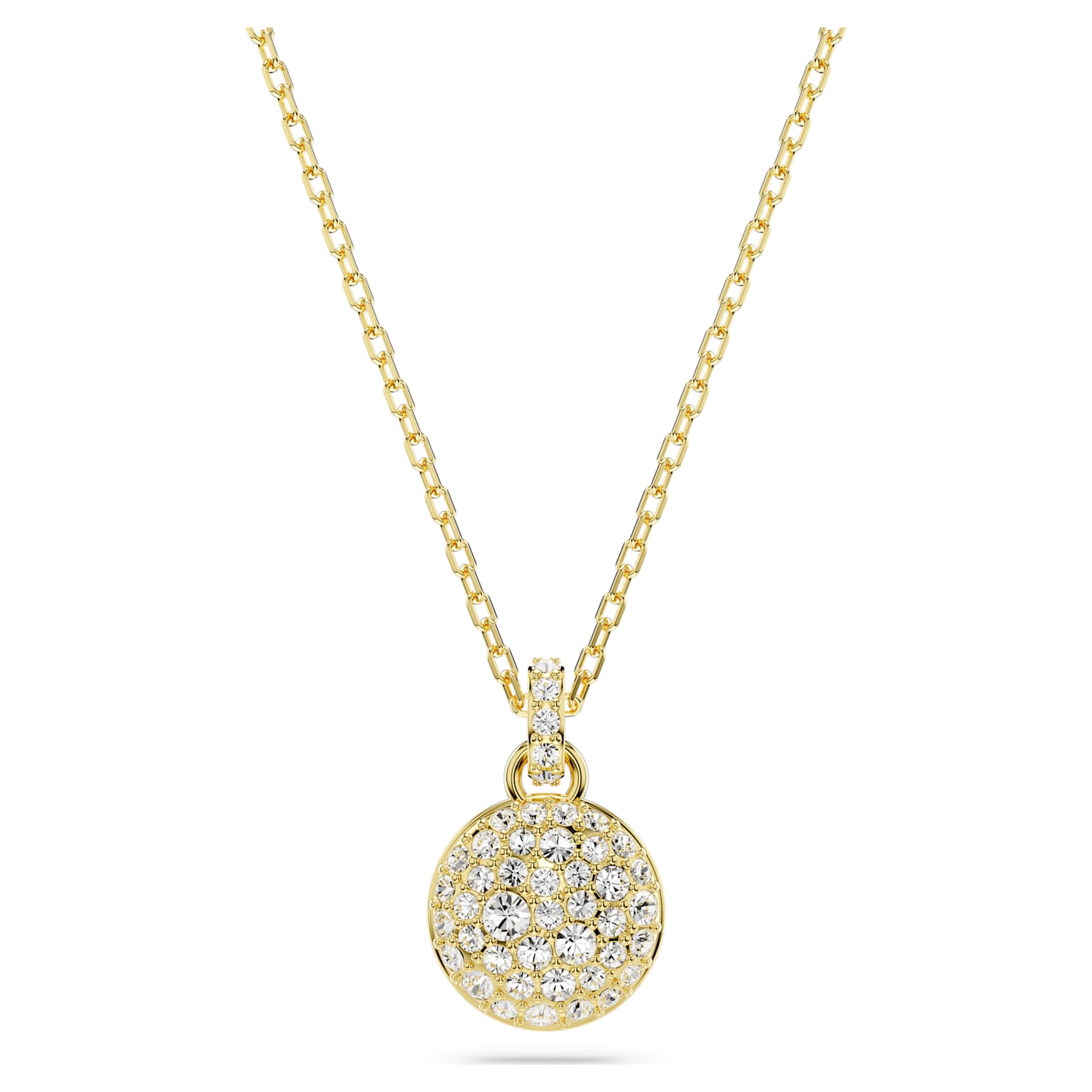 Sublima pendant, White, Gold-tone plated by SWAROVSKI