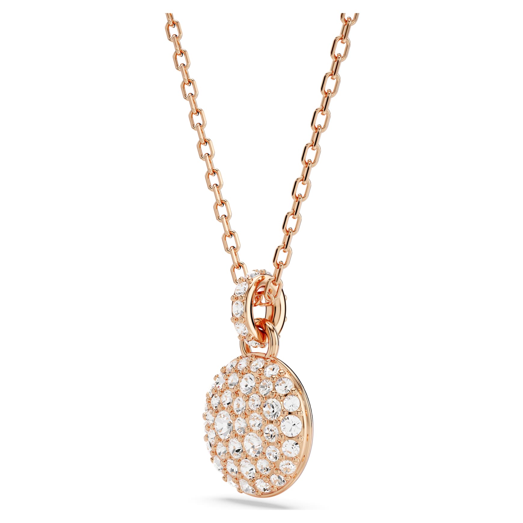 Meteora set, White, Rose gold-tone plated by SWAROVSKI