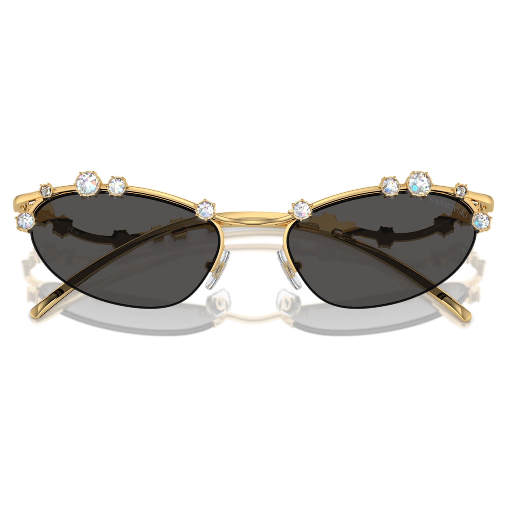 Sunglasses, Cat-Eye shape, SKU001, Grey by SWAROVSKI