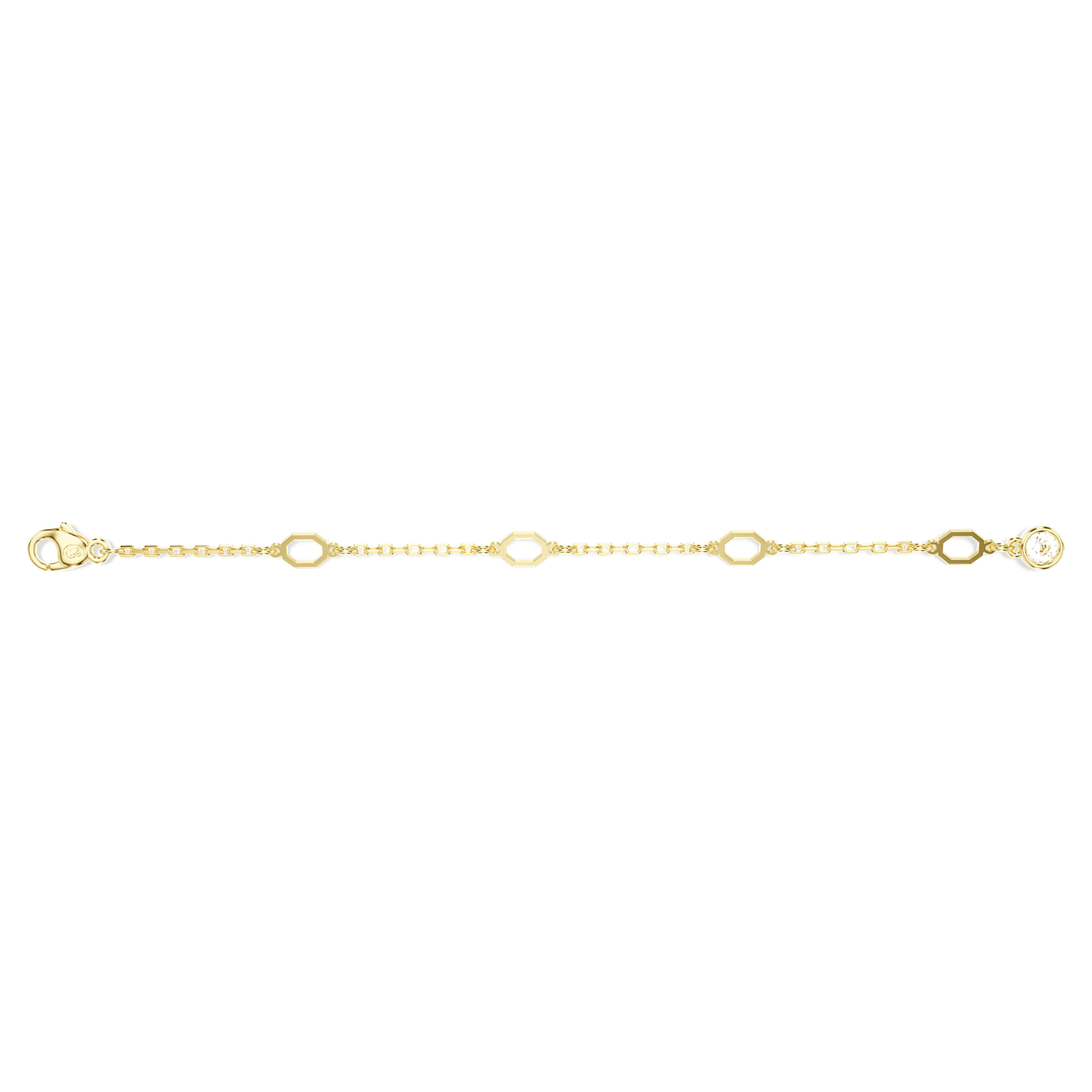 Imber extender, White, 18K gold finish