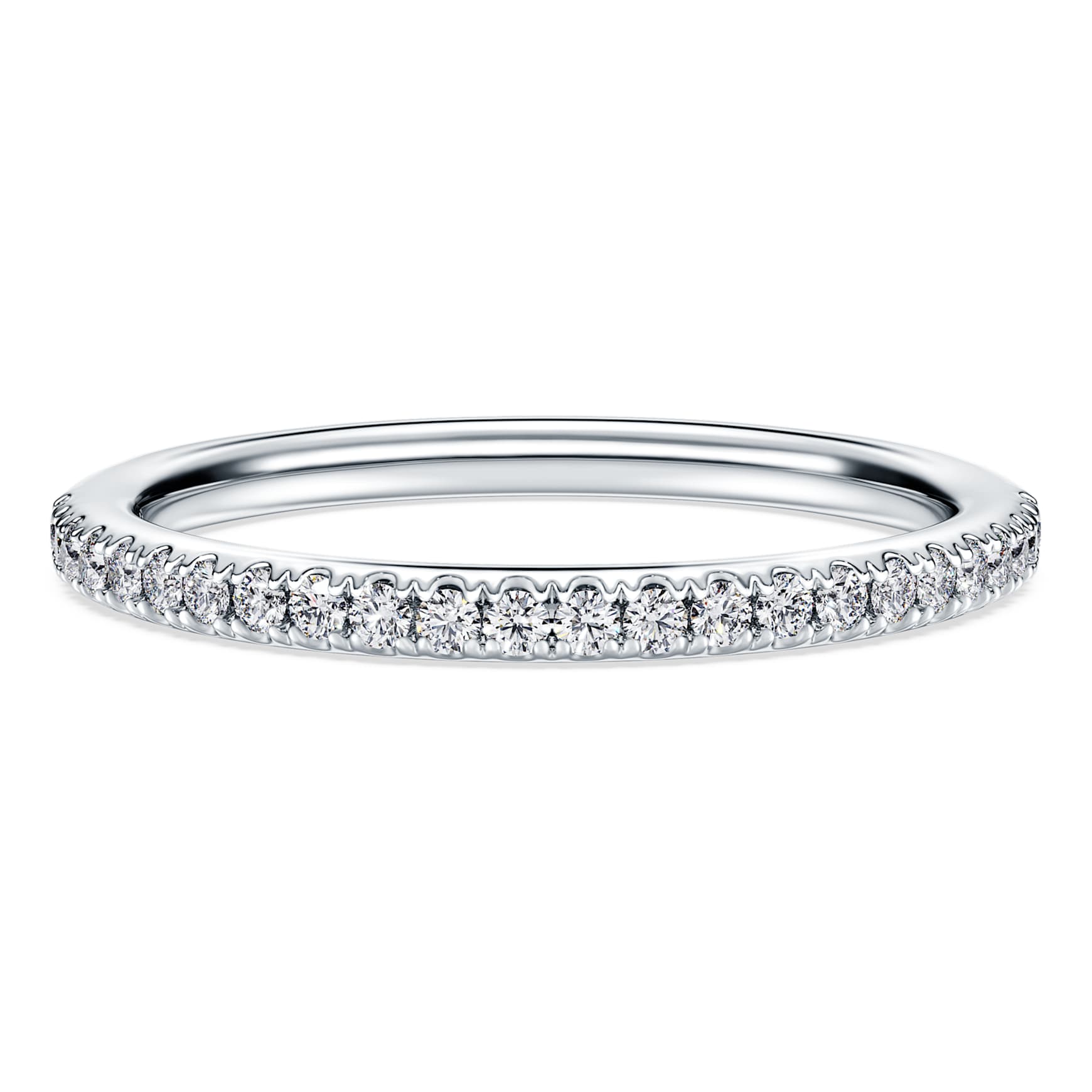 Eternity band ring, Lab-grown diamonds ct tw, Round shape