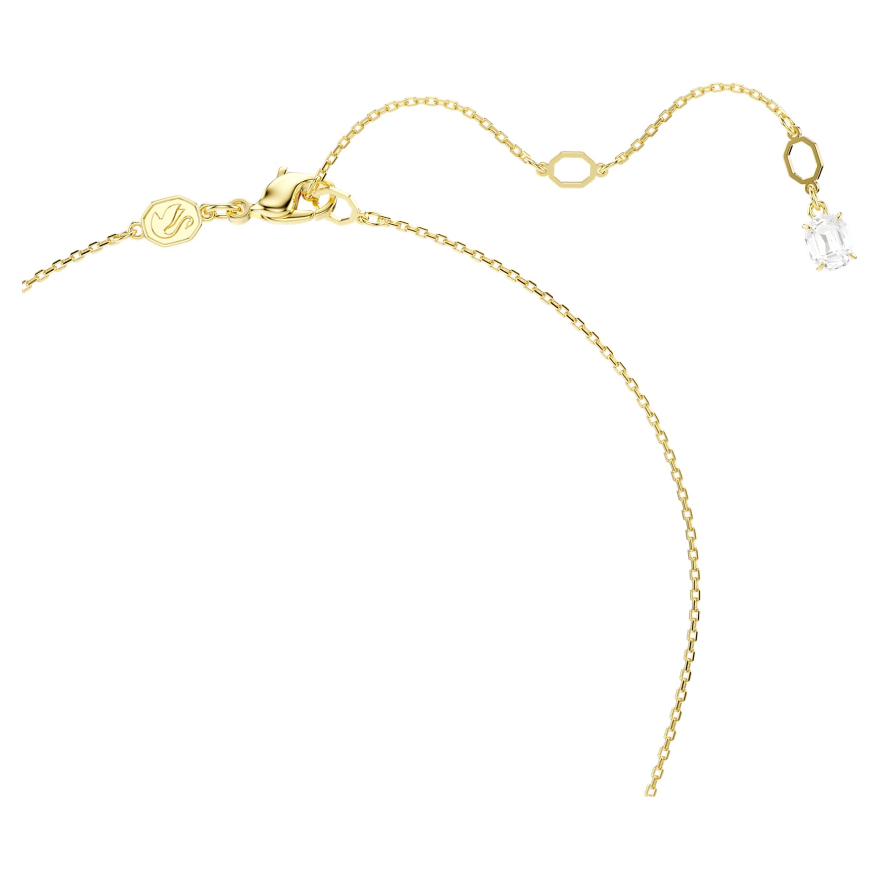 Snake set, Crystal pearl, Mixed cuts, Year of the Snake, White, 18K gold finish