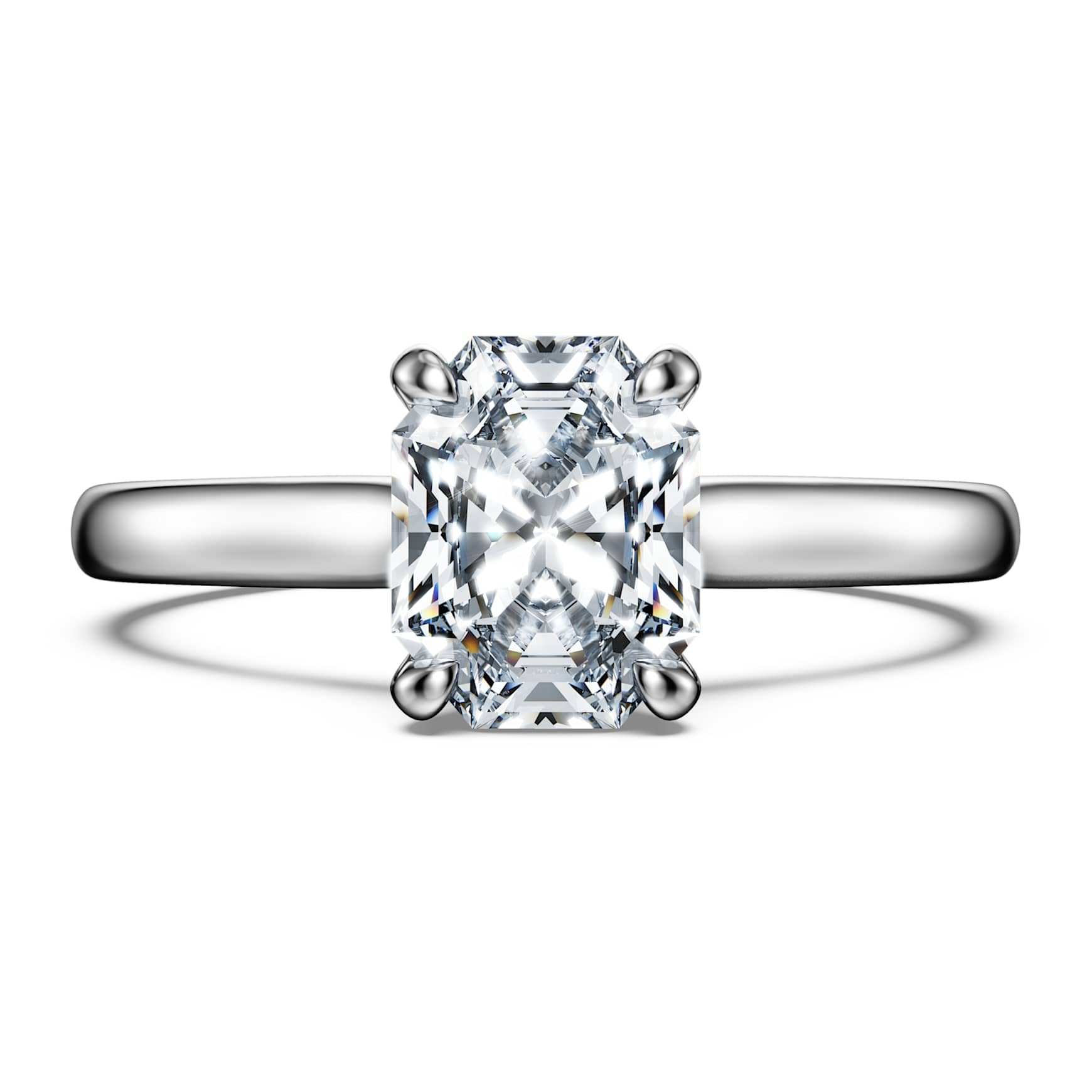 Eternity solitaire ring, Lab-grown diamonds ct tw, Octagon shape
