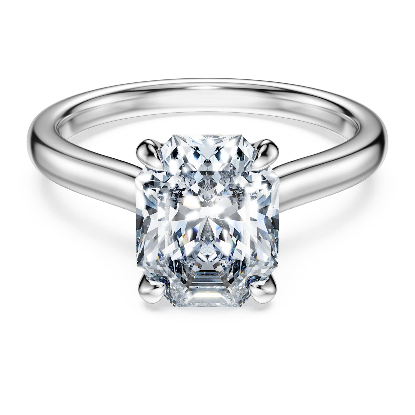Eternity solitaire ring, Lab-grown diamonds ct tw, Octagon shape