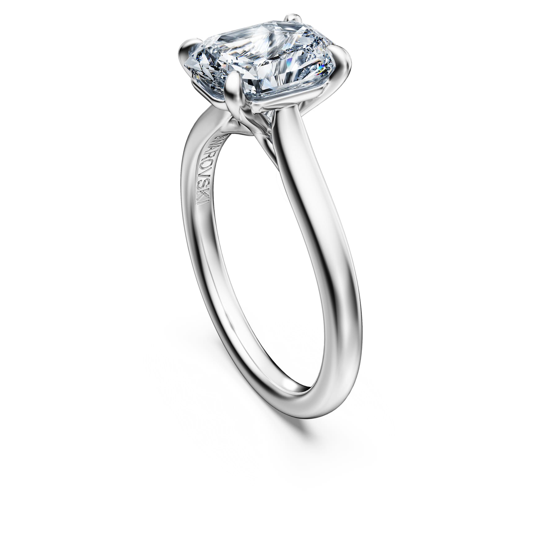 Eternity solitaire ring, Lab-grown diamonds ct tw, Octagon shape