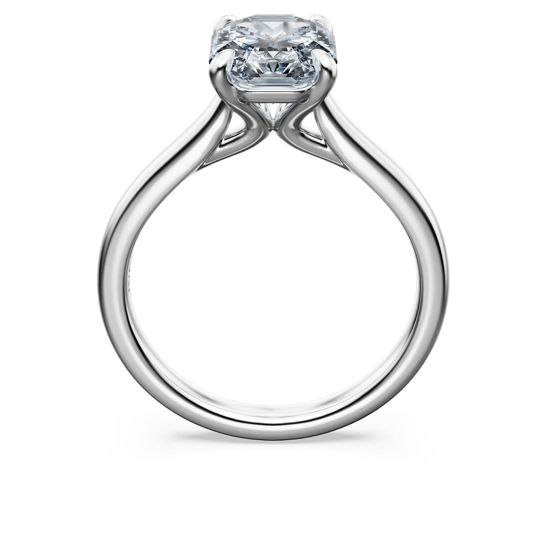 Eternity solitaire ring, Lab-grown diamonds ct tw, Octagon shape