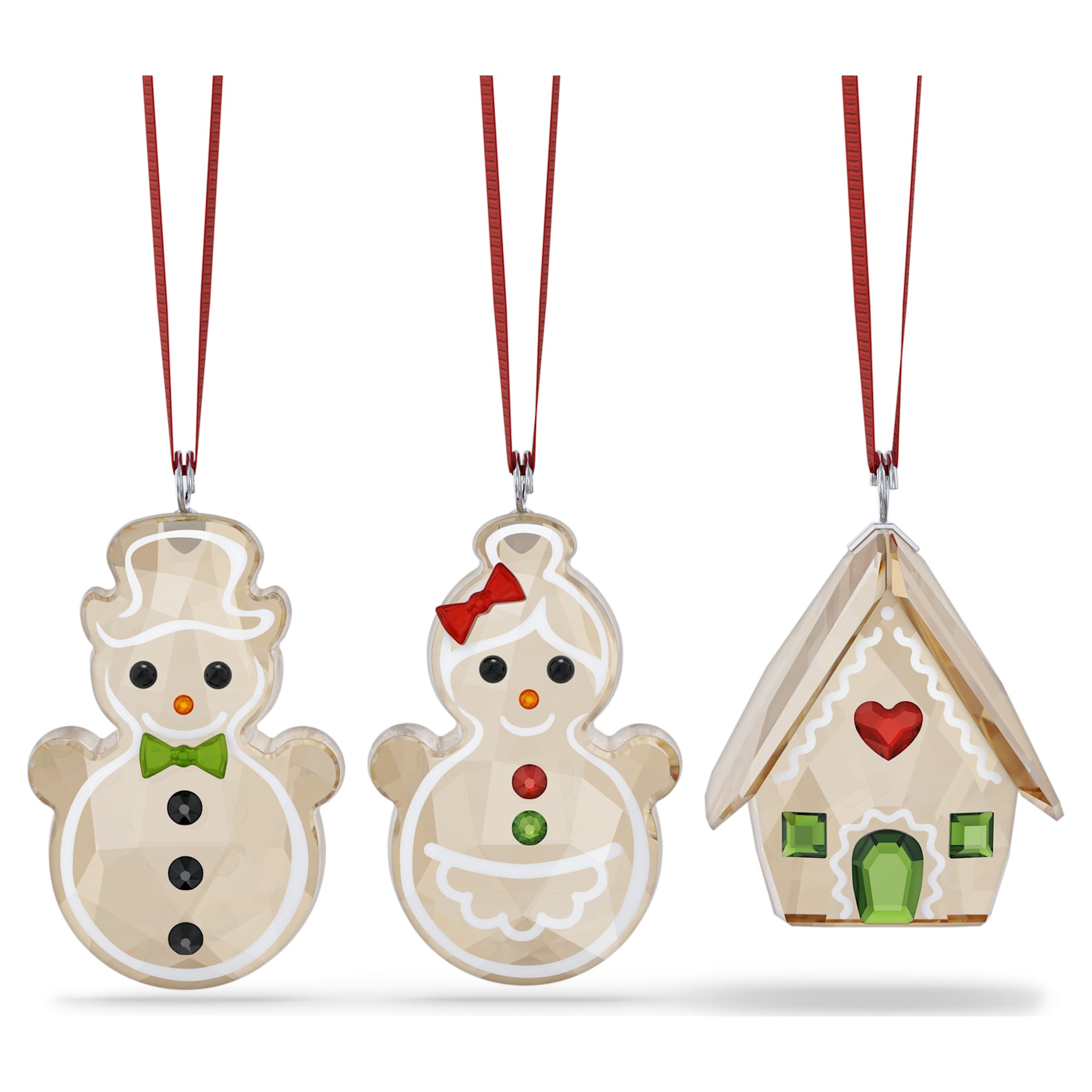 Holiday Cheers Gingerbread Ornament Set by SWAROVSKI