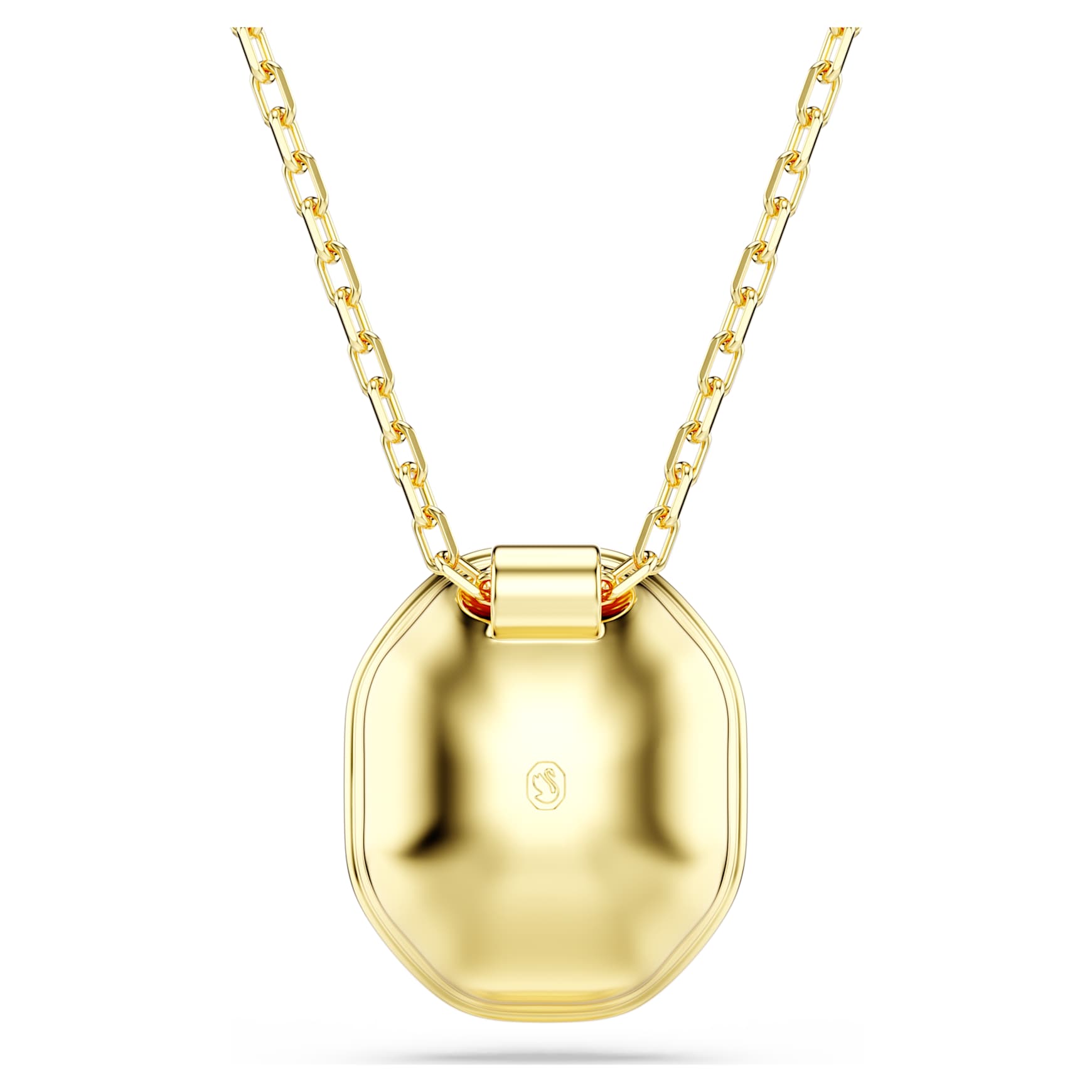 Chroma pendant, Octagon cut, Green, Gold-tone plated by SWAROVSKI
