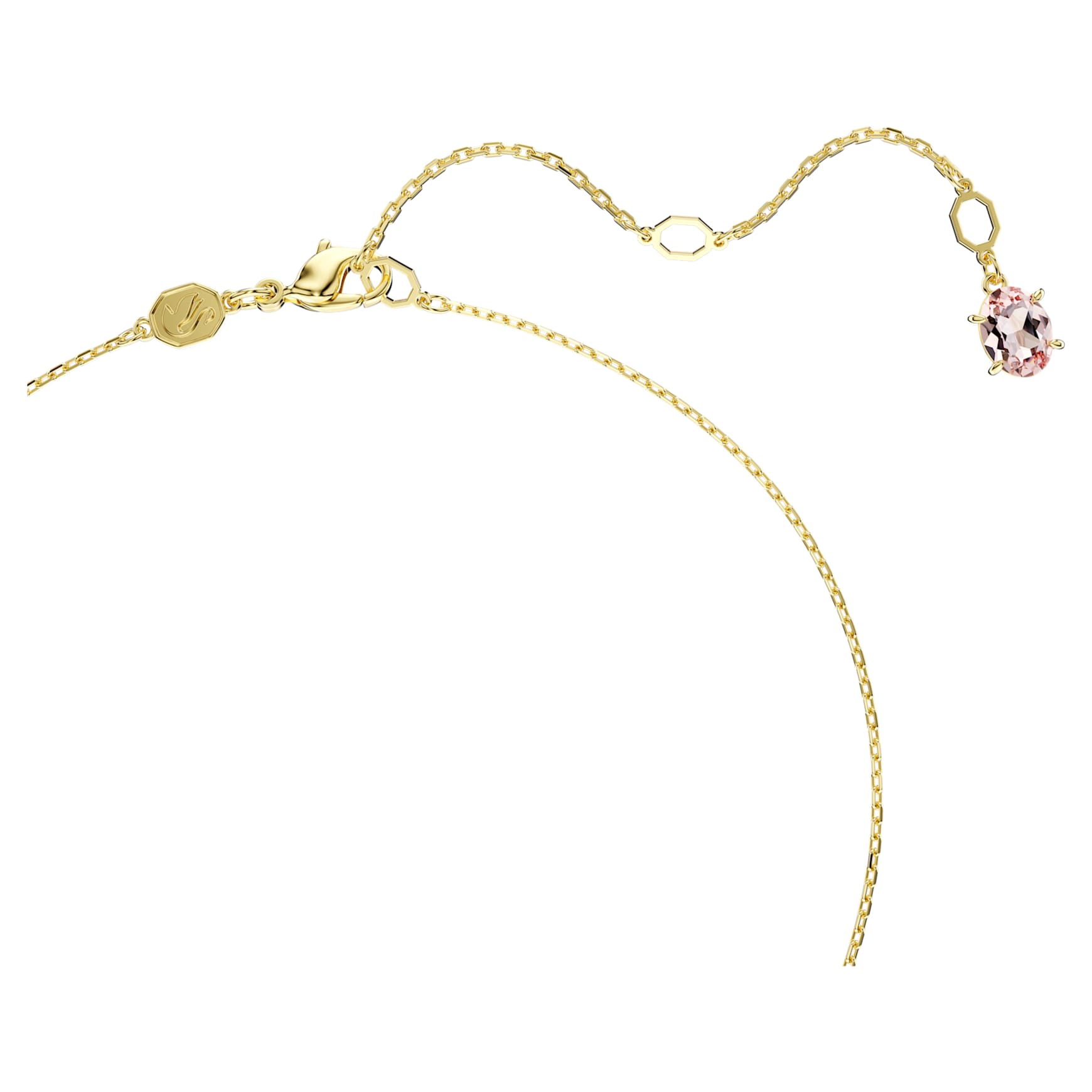 Gema pendant, Mixed cuts, Multicoloured, 18K gold finish
