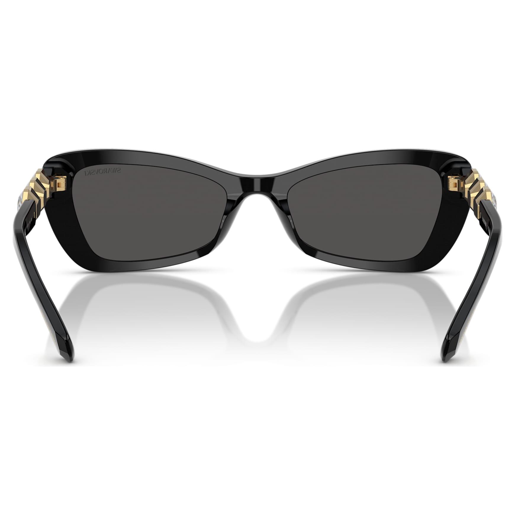Sunglasses, Butterfly shape, SK6033, Black by SWAROVSKI