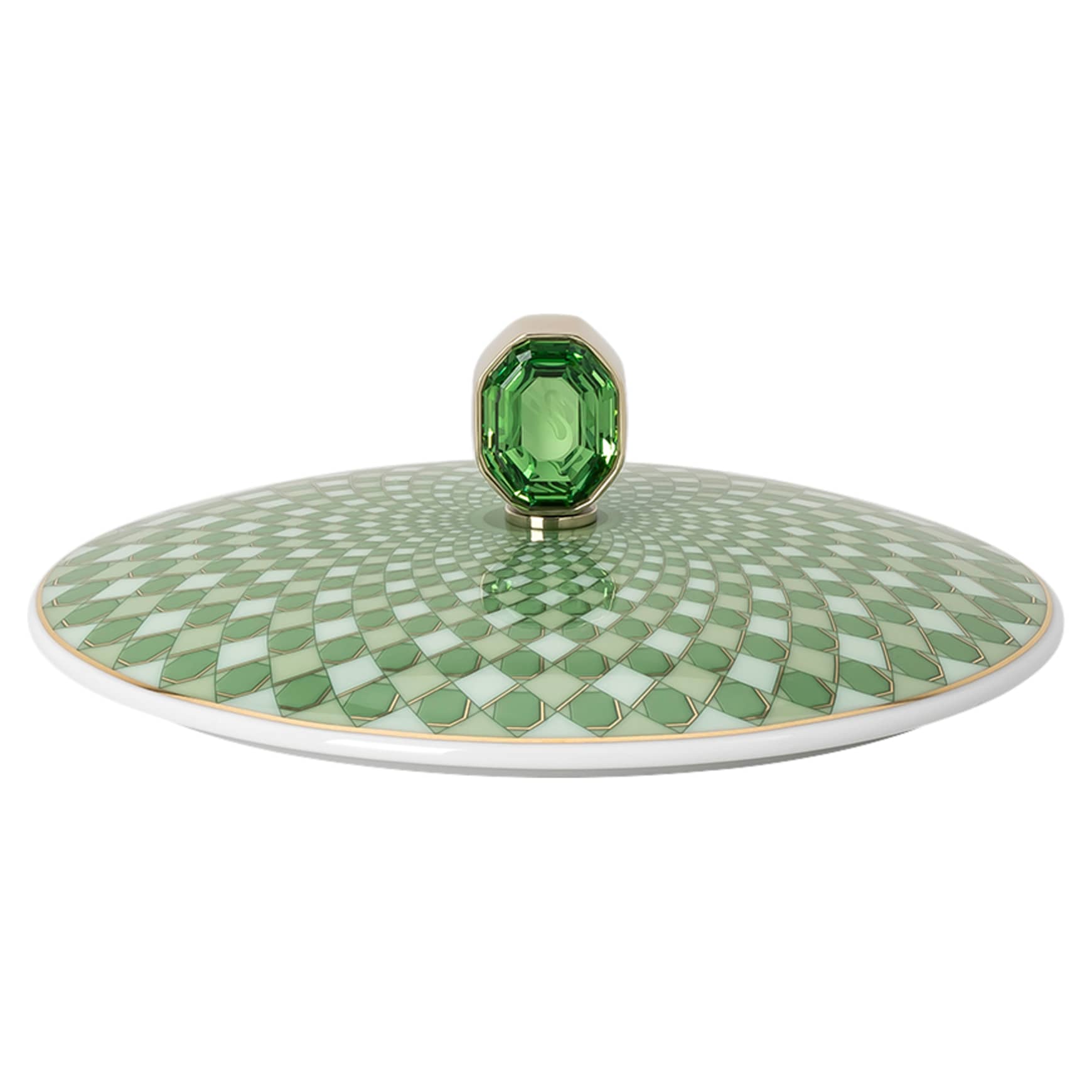 Signum box, Porcelain, Green by SWAROVSKI