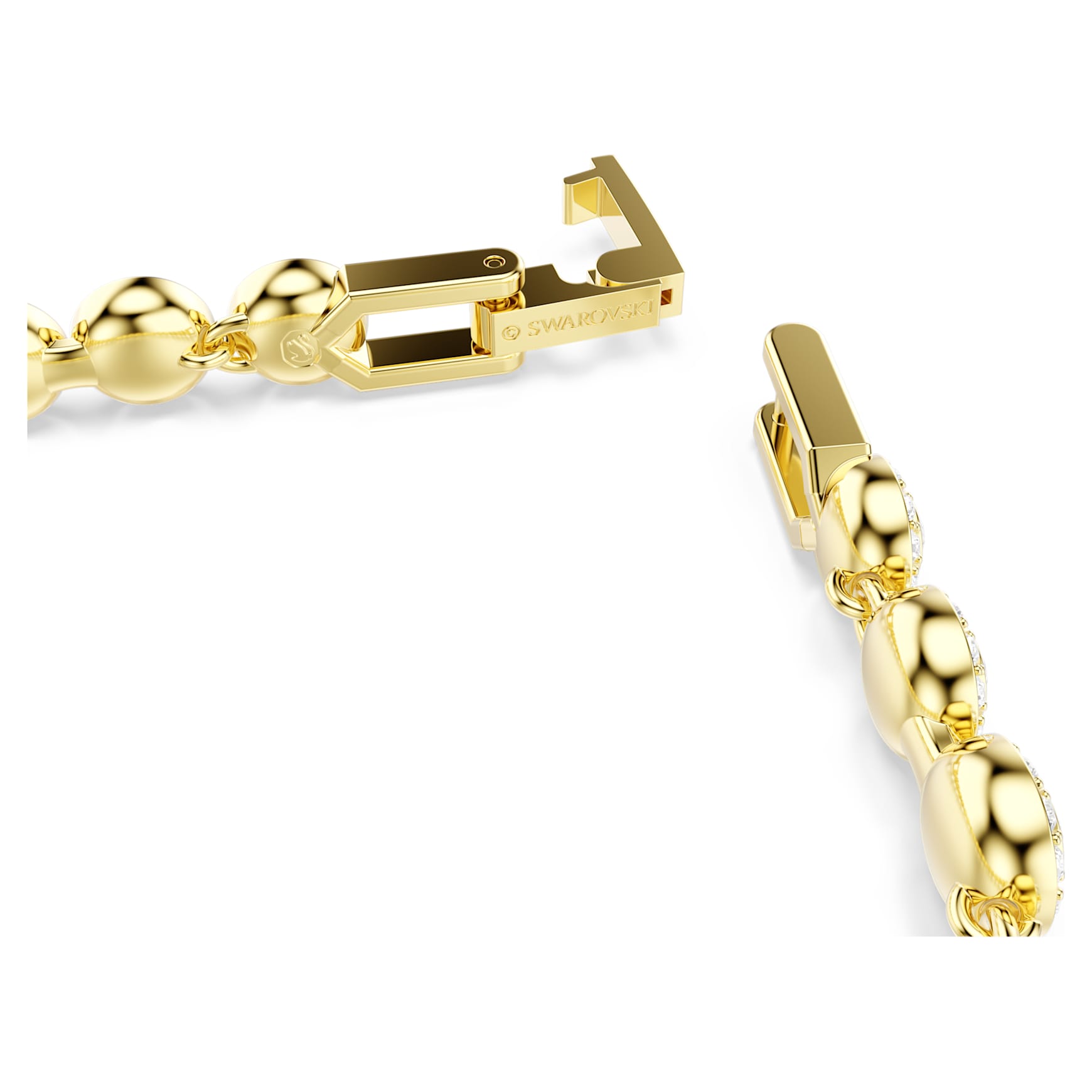 Una Angelic set, Round cut, White, 18K gold finish