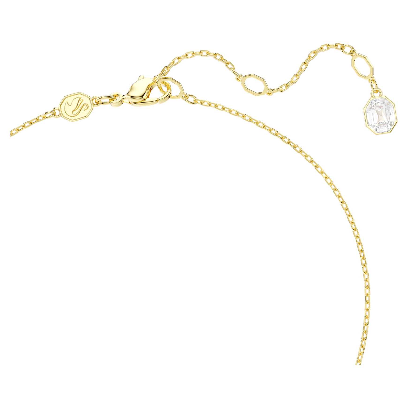 Idyllia pendant, Crystal pearl, Mixed cuts, Flower, Multicolored, Gold-tone plated by SWAROVSKI