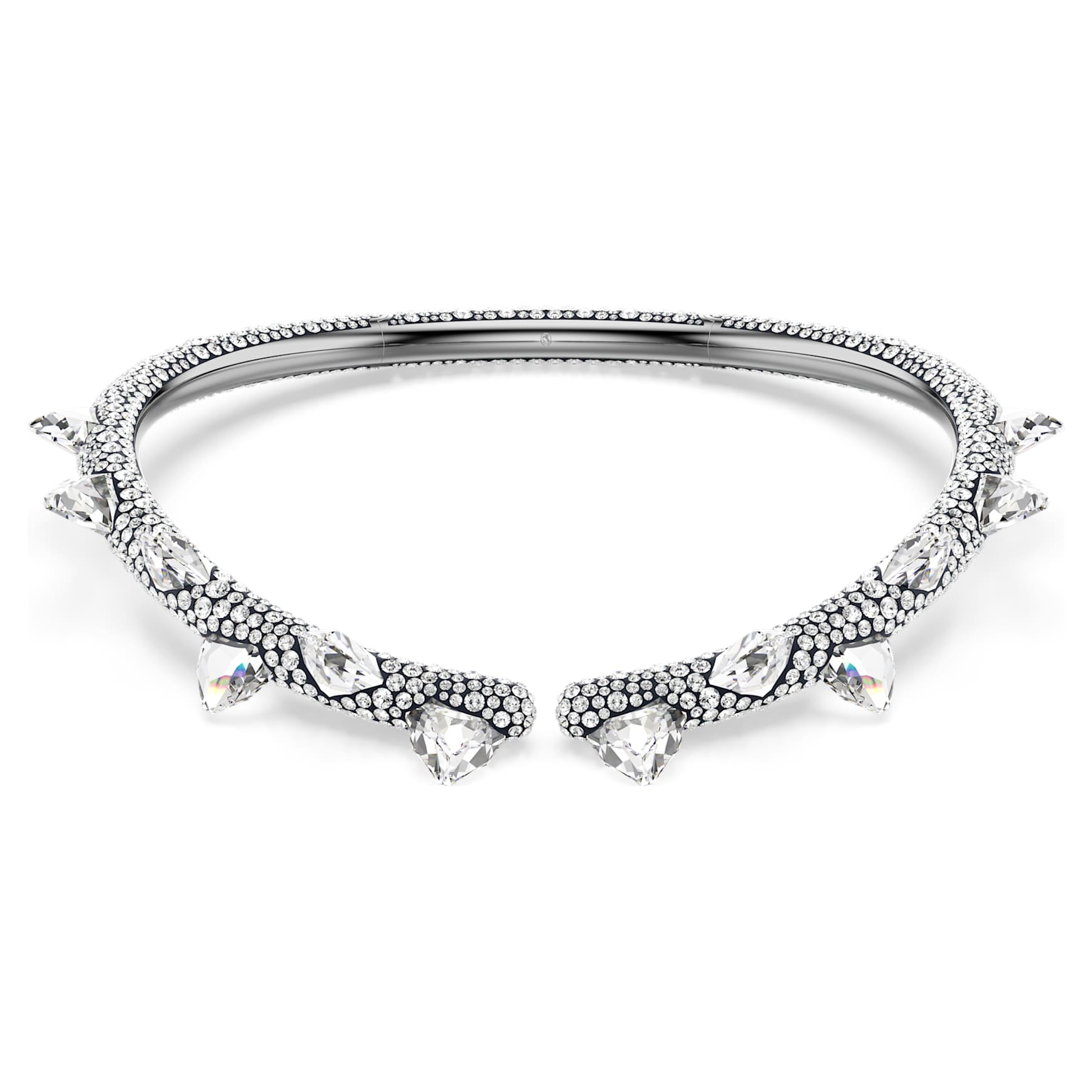 Sublima choker, White, Ruthenium plated by SWAROVSKI