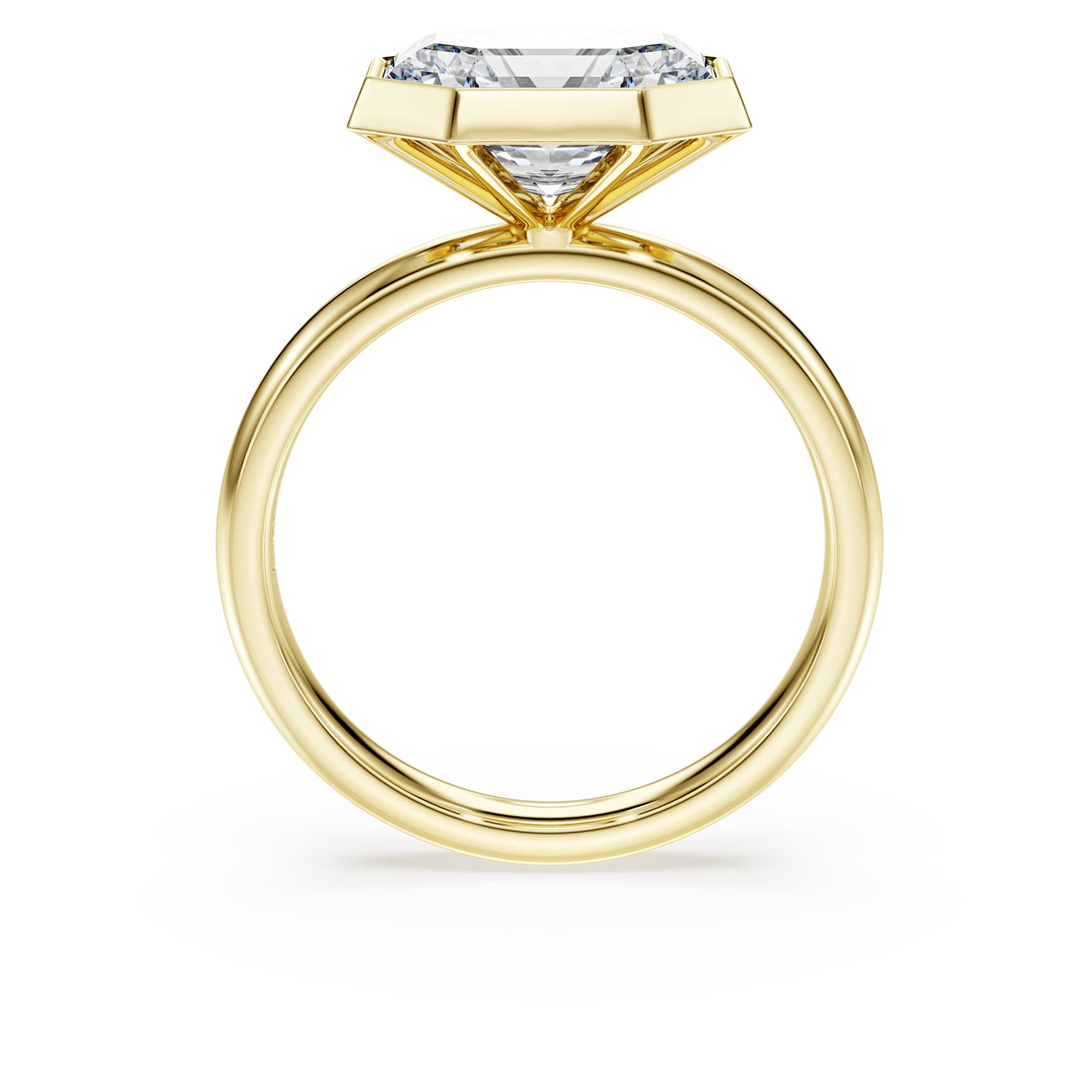 Octagon bezel ring, Lab-grown diamonds ct tw, shape