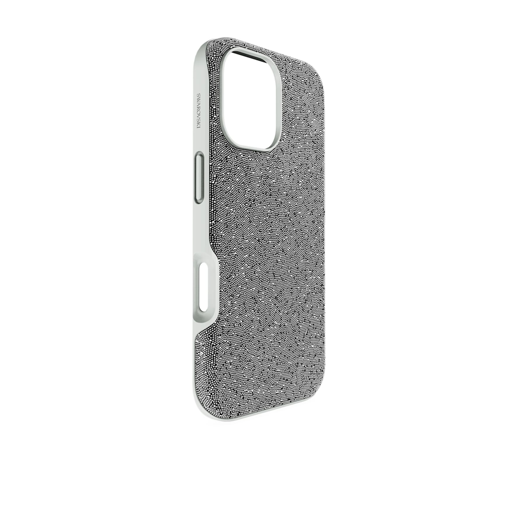 High smartphone case, iPhone® 17, Silver tone by SWAROVSKI