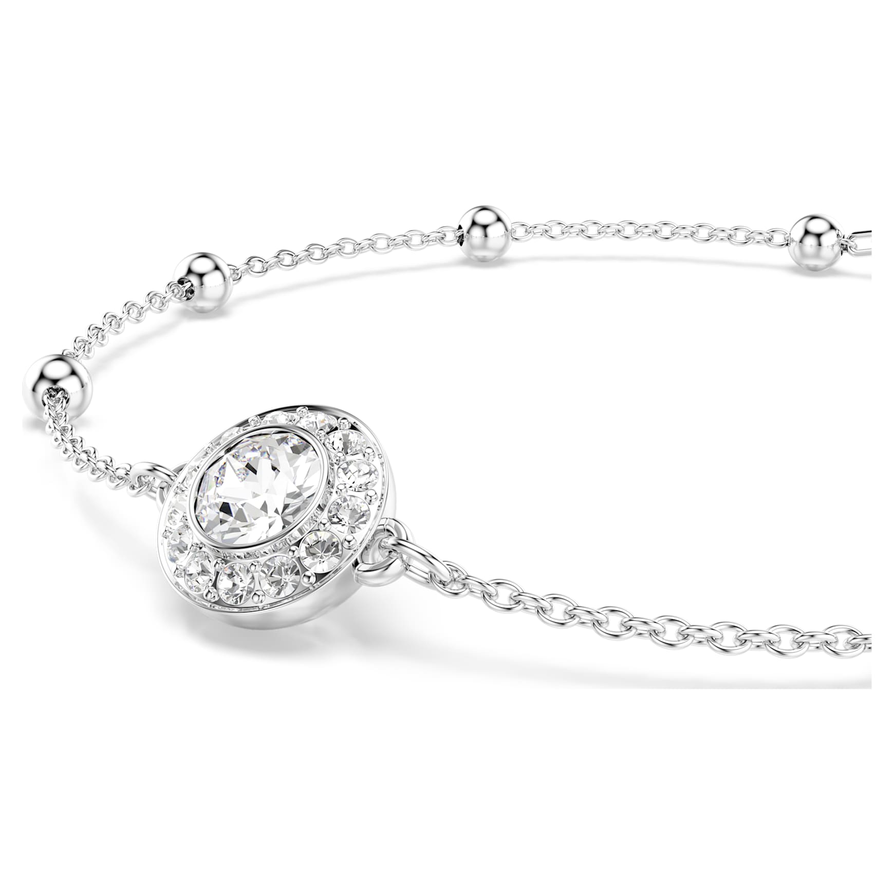 Una Angelic bracelet, Round cut, White