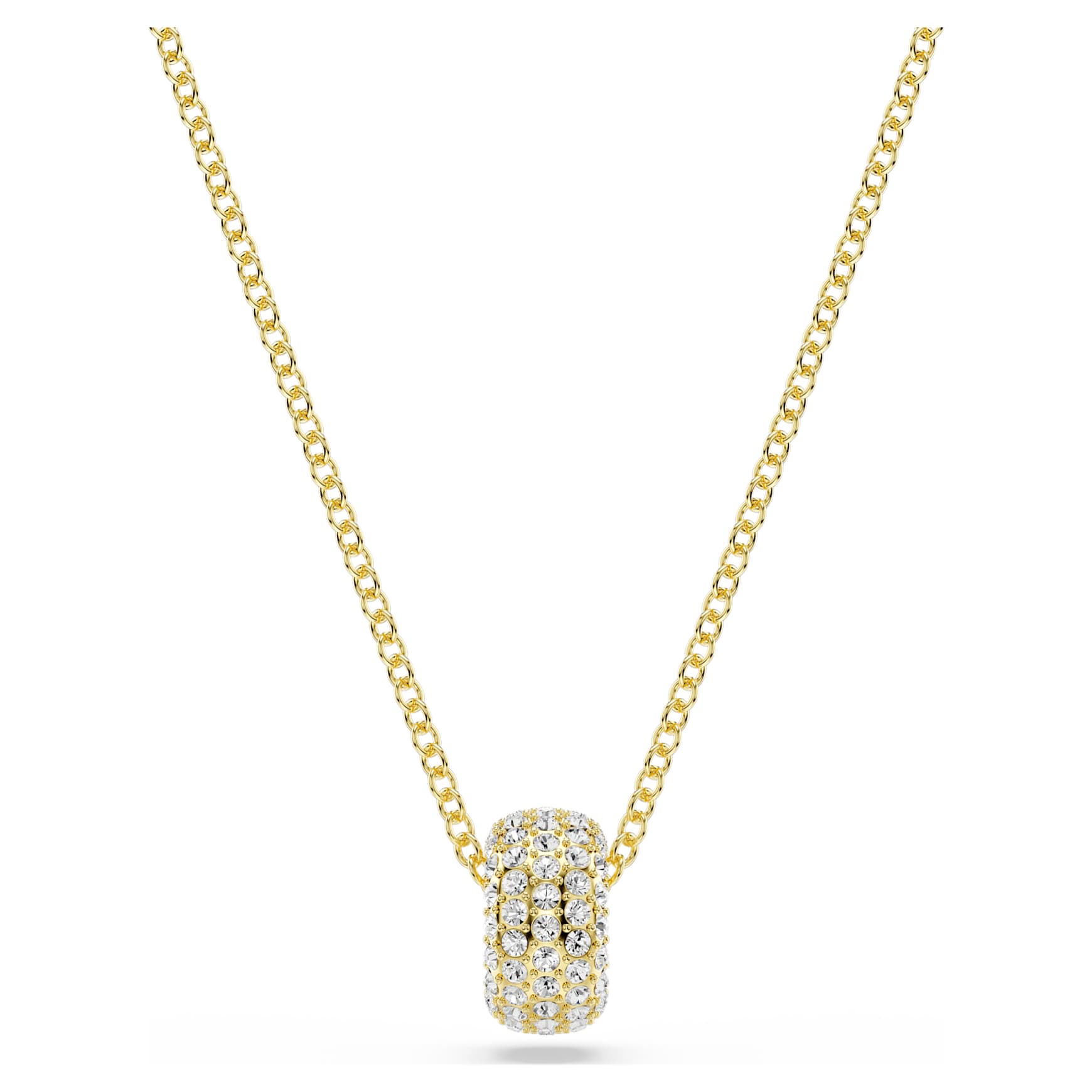 Dextera pendant, White, 18K gold finish