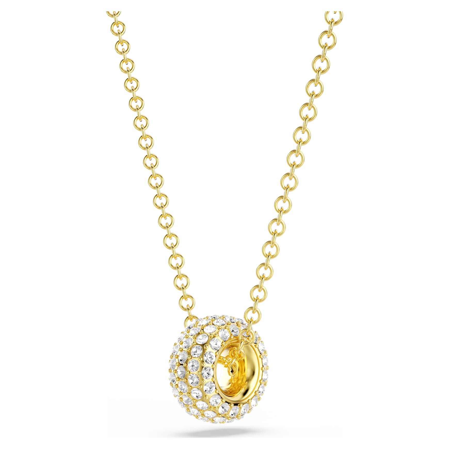 Dextera pendant, White, 18K gold finish