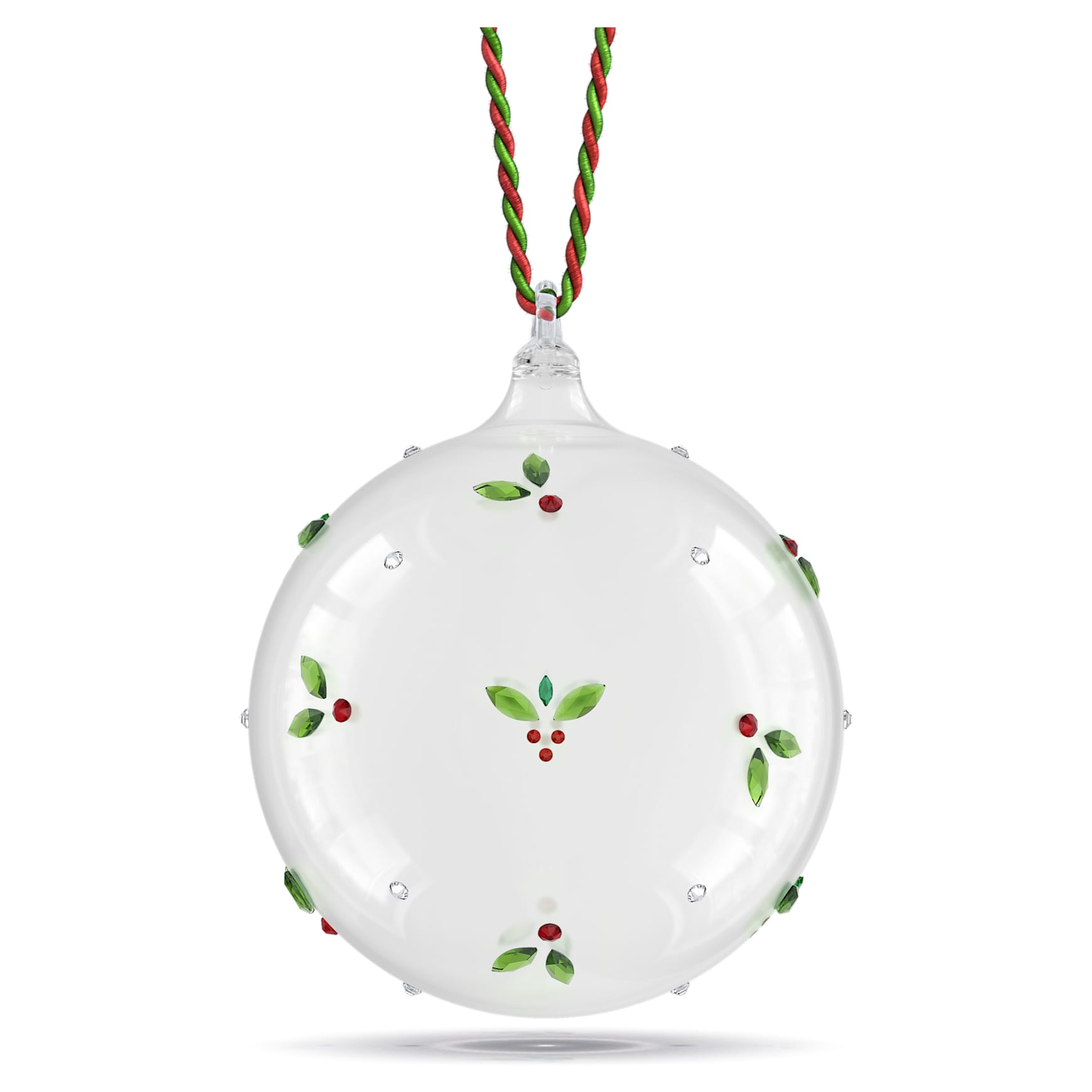 Holiday Cheers Mistletoe Ball Ornament, Multicolored