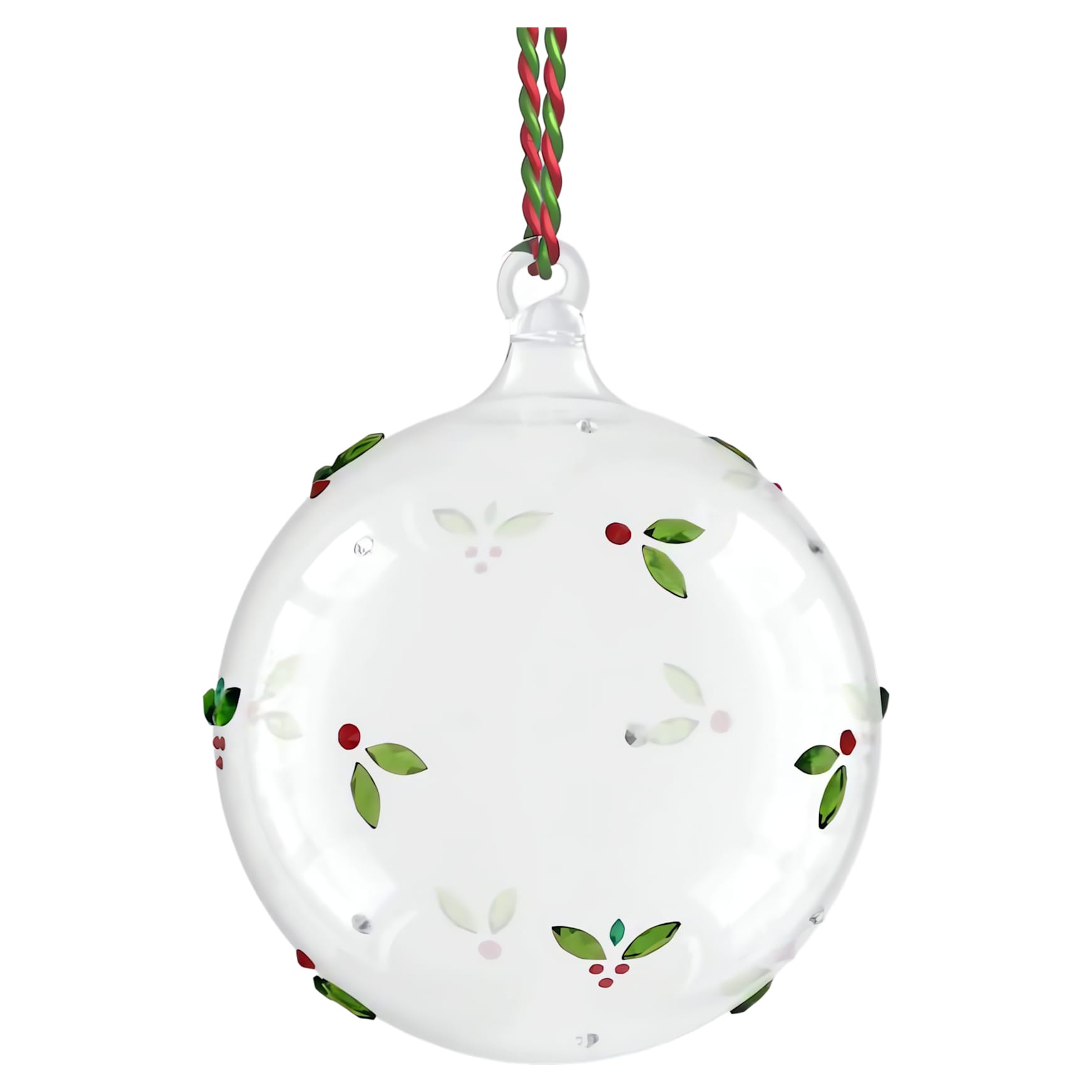 Holiday Cheers Mistletoe Ball Ornament