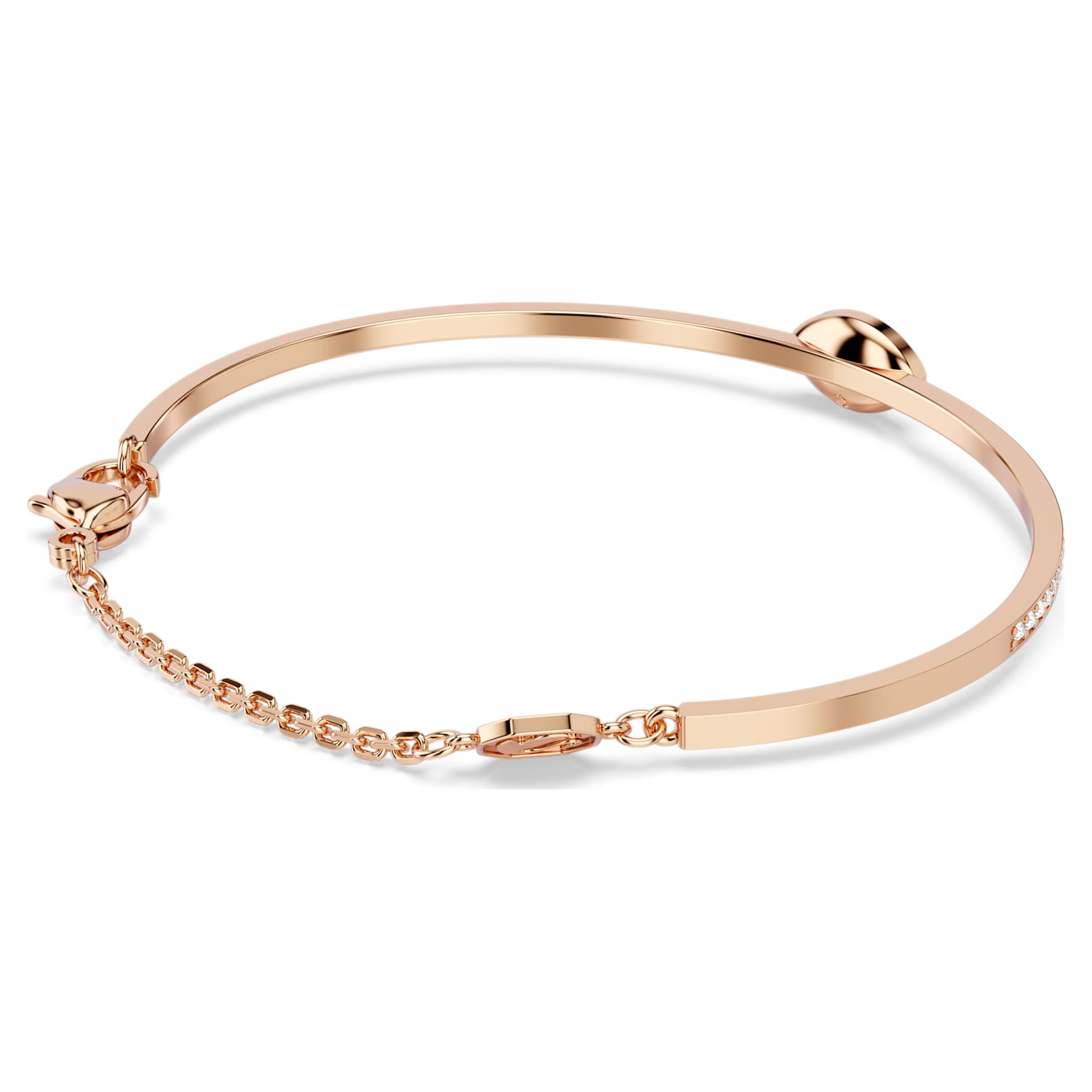 Symbolica bangle, Eye, Multicoloured, 18K rose gold finish