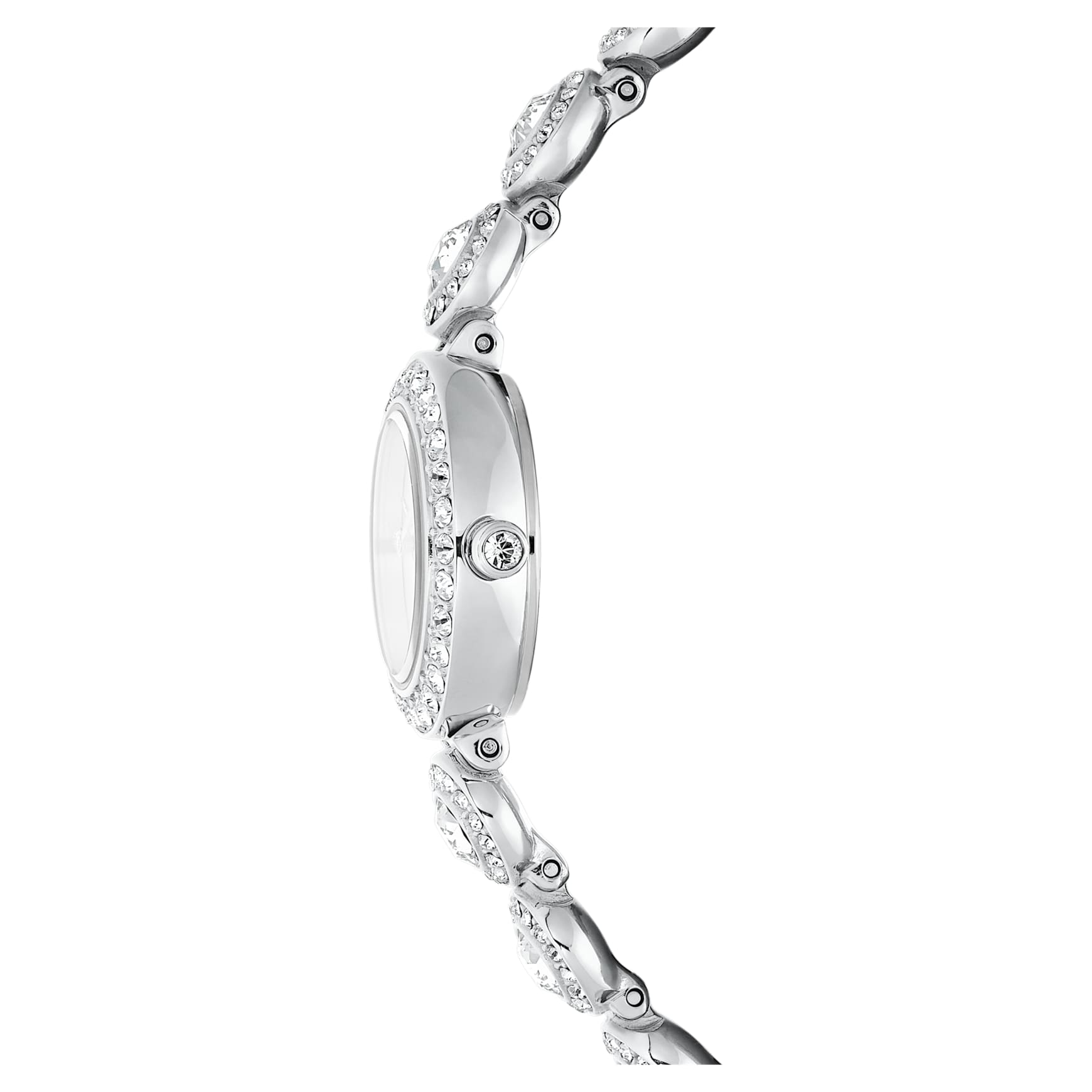 Una Angelic watch, Crystal bracelet, Silver Tone, Stainless steel