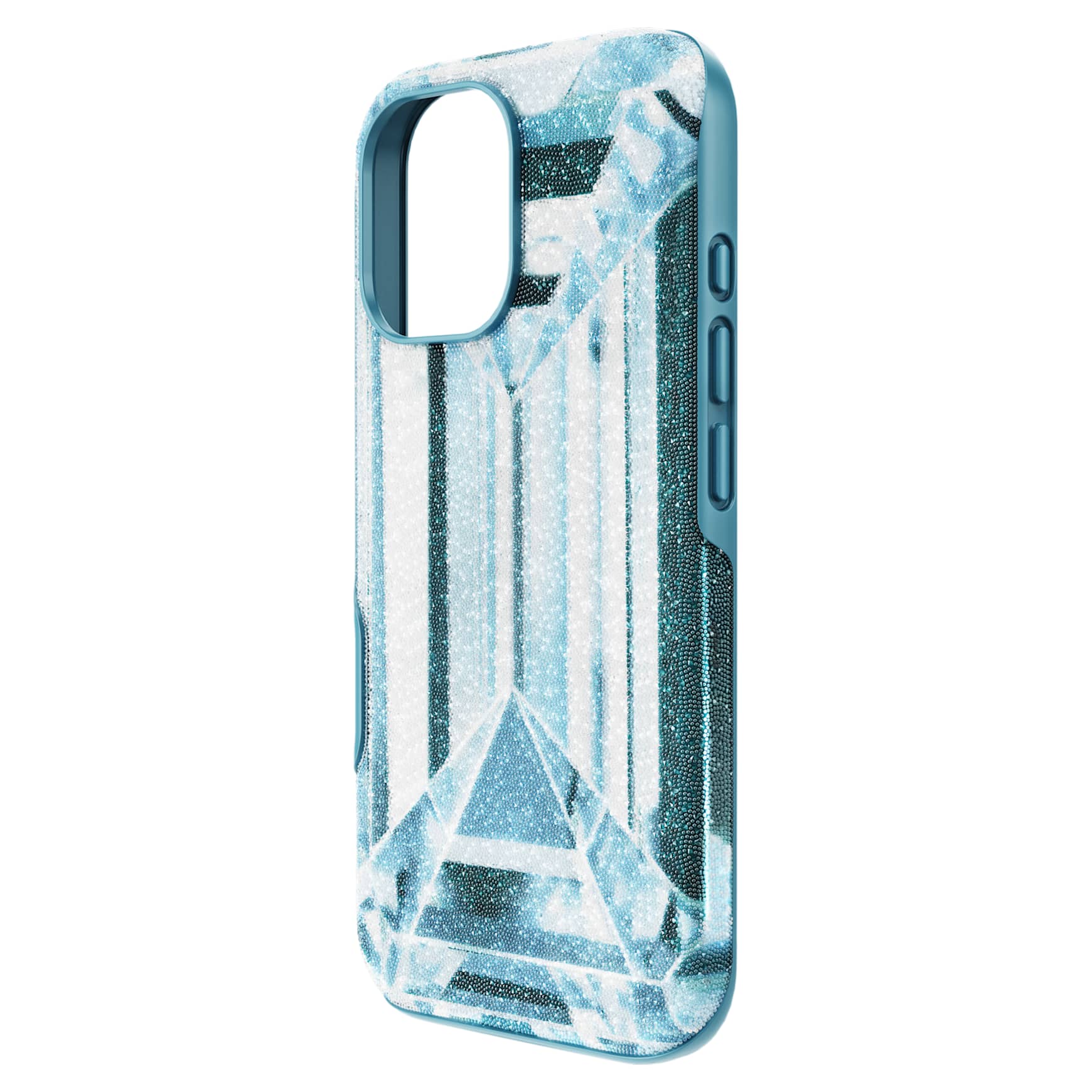 High smartphone case, Crystal effect, iPhone® 17, Blue by SWAROVSKI