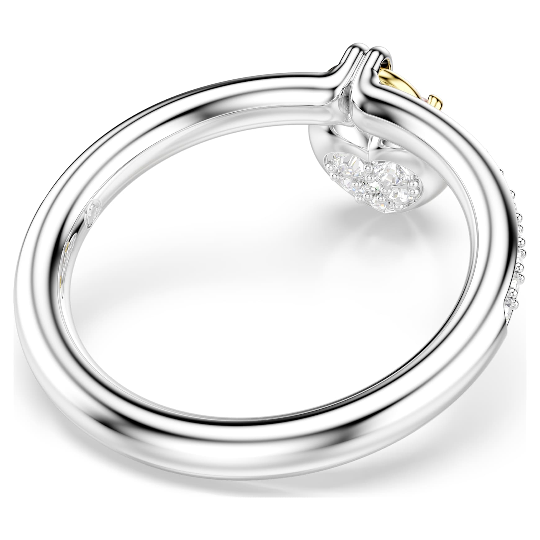 Idyllia motif ring, Mixed cuts, Heart, Pink, metal finish by SWAROVSKI