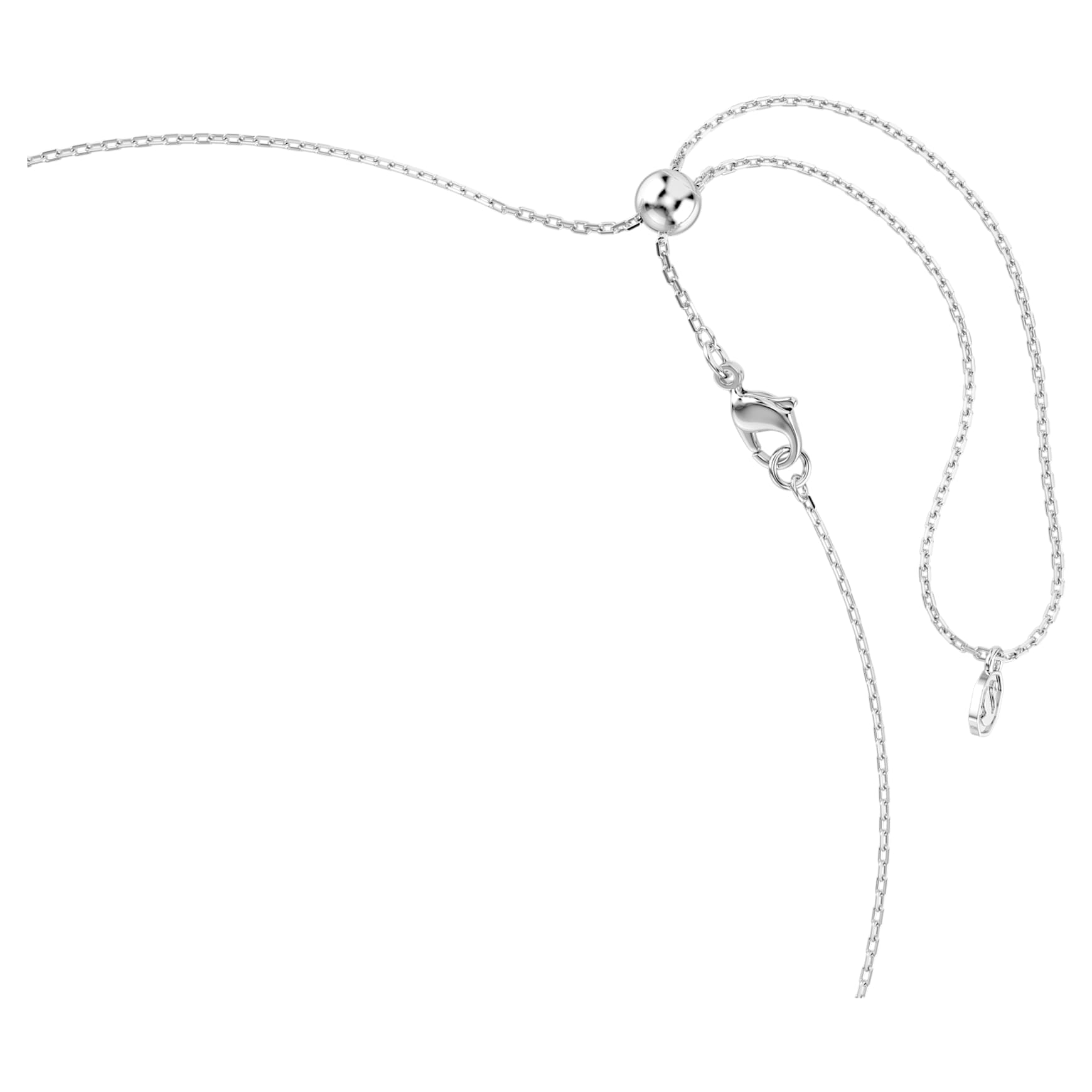 Ariana Grande x Swarovski Y necklace, Mixed cuts, Dragonfly, Multicolored, Rhodium plated
