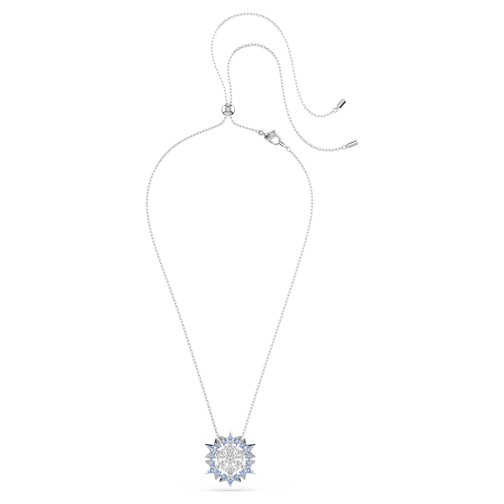 Wisiorek i broszka Magic, Płatek śniegu, Niebieskie, Powłoka z rodu - Swarovski, 5737619